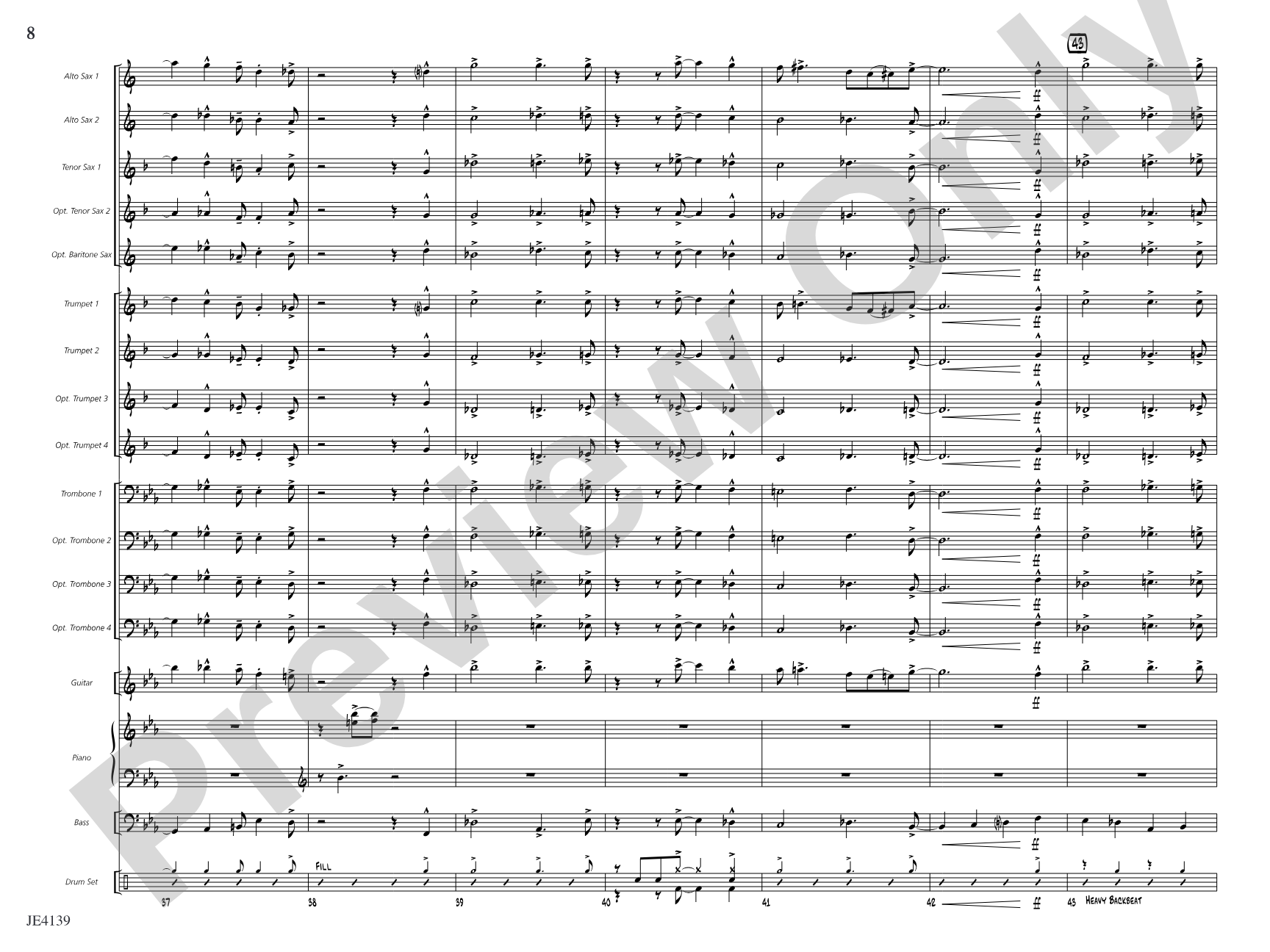 The Fast Lane: Jazz Ensemble Conductor Score & Parts