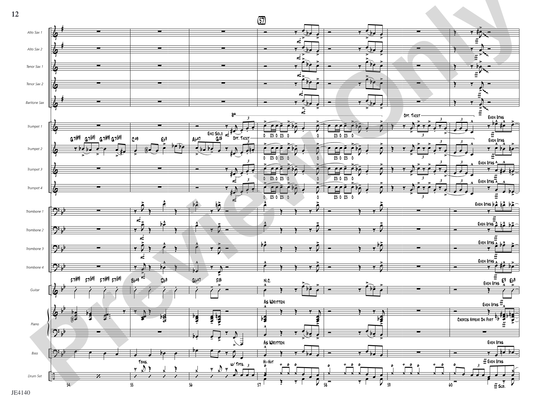 Bugle 'n' Boogie: Jazz Ensemble Conductor Score & Parts
