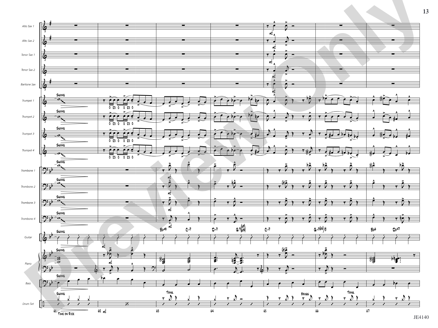 Bugle 'n' Boogie: Jazz Ensemble Conductor Score & Parts