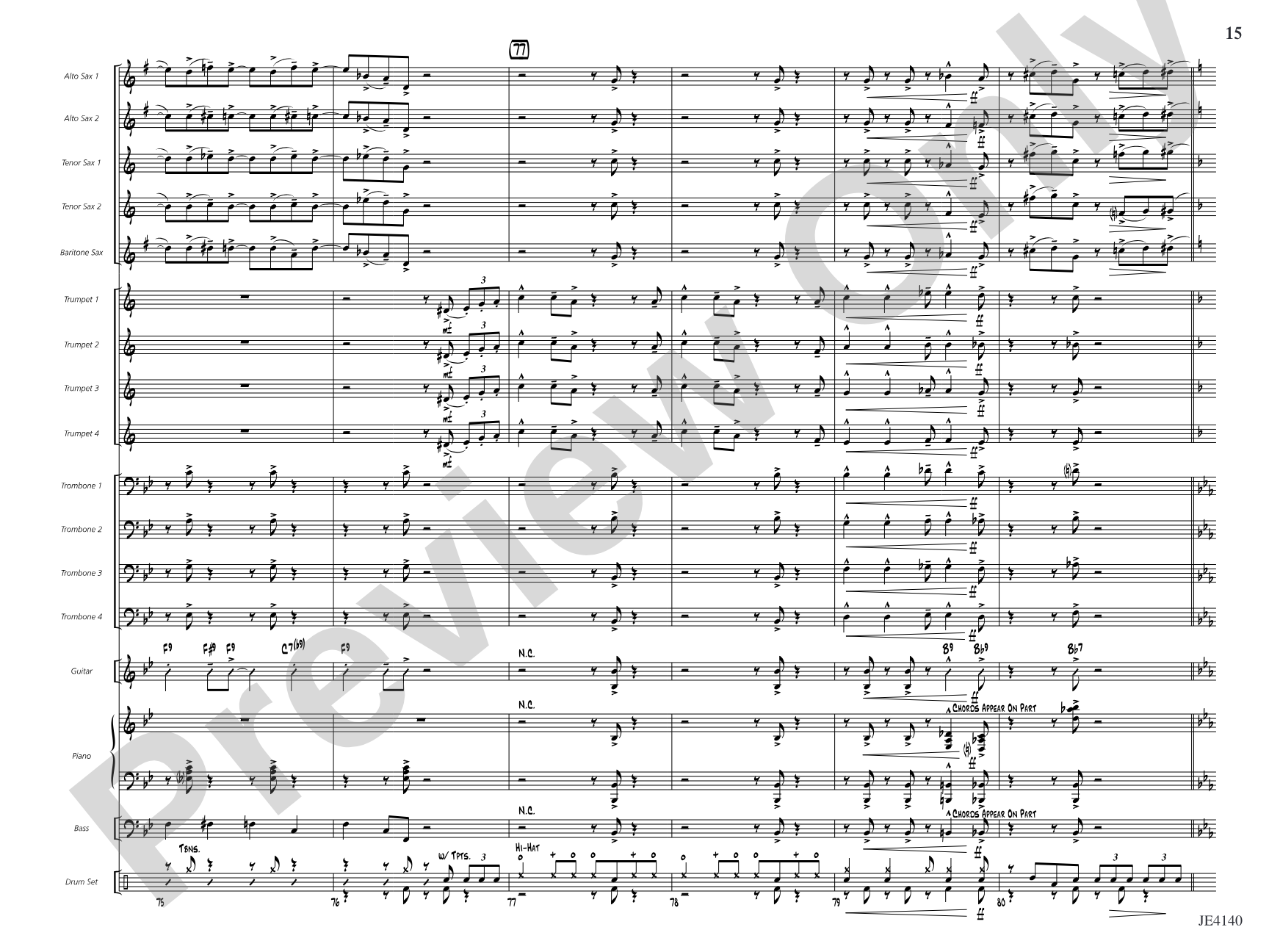 Bugle 'n' Boogie: Jazz Ensemble Conductor Score & Parts