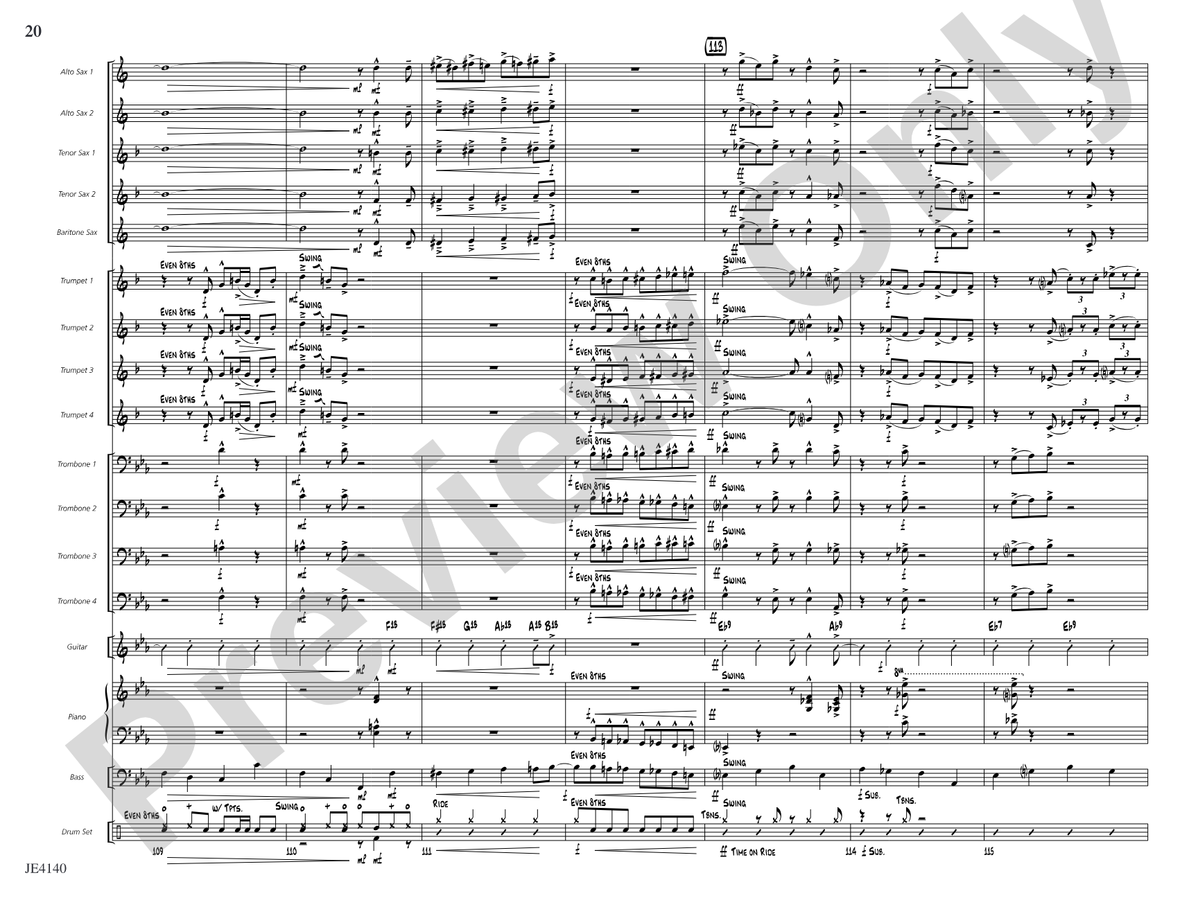 Bugle 'n' Boogie: Jazz Ensemble Conductor Score & Parts