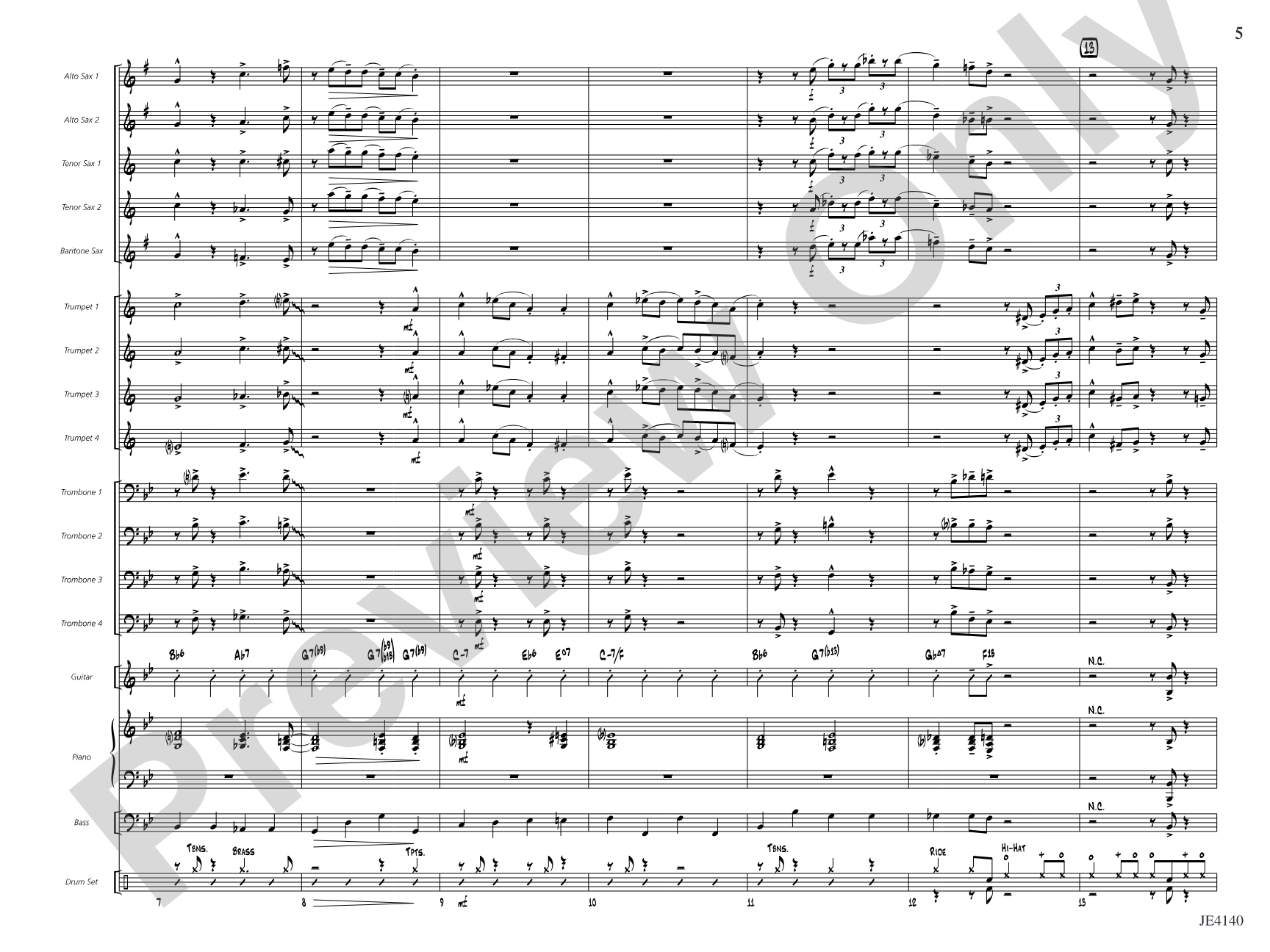 Bugle 'n' Boogie: Jazz Ensemble Conductor Score & Parts