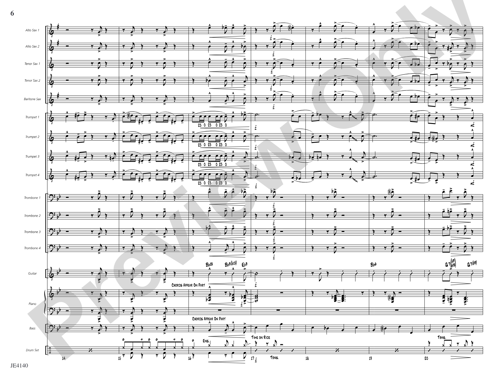 Bugle 'n' Boogie: Jazz Ensemble Conductor Score & Parts