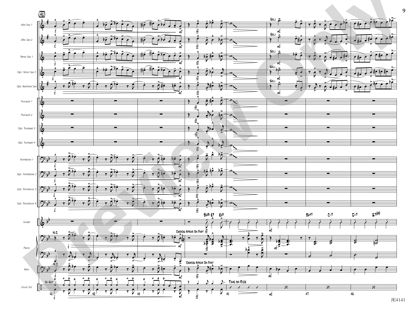 Crazy with the Blues: Jazz Ensemble Conductor Score & Parts