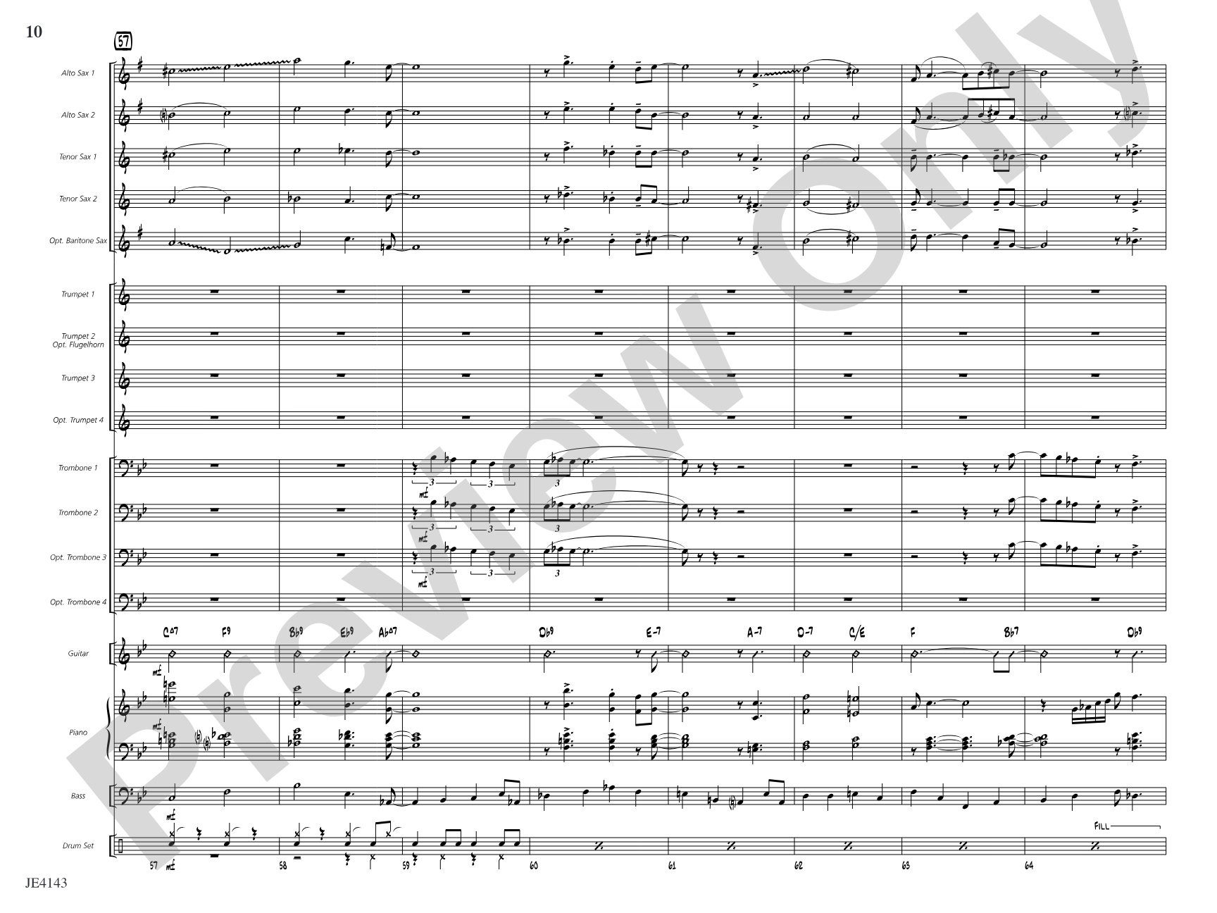 Quiet Steps: Jazz Ensemble Conductor Score & Parts