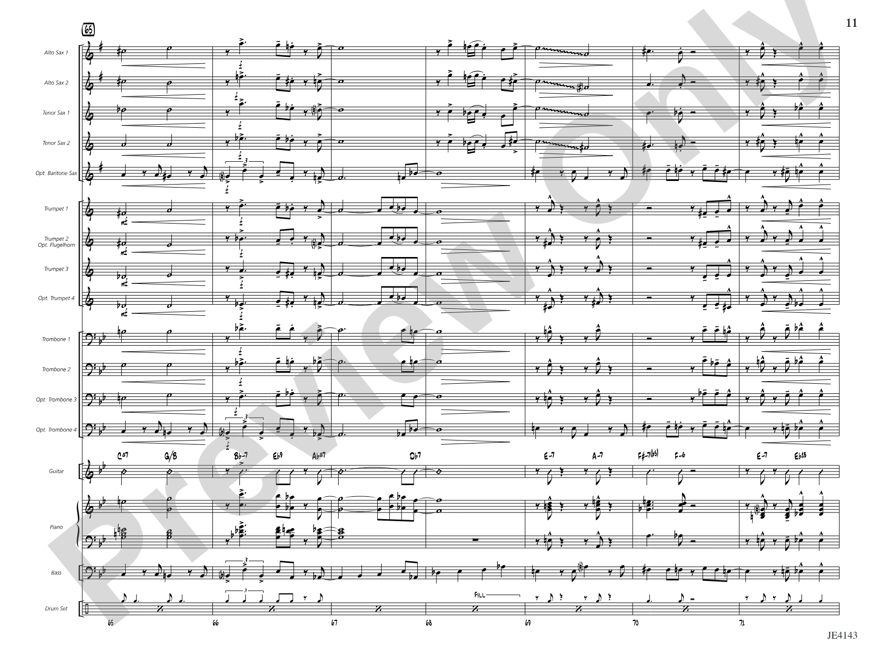 Quiet Steps: Jazz Ensemble Conductor Score & Parts