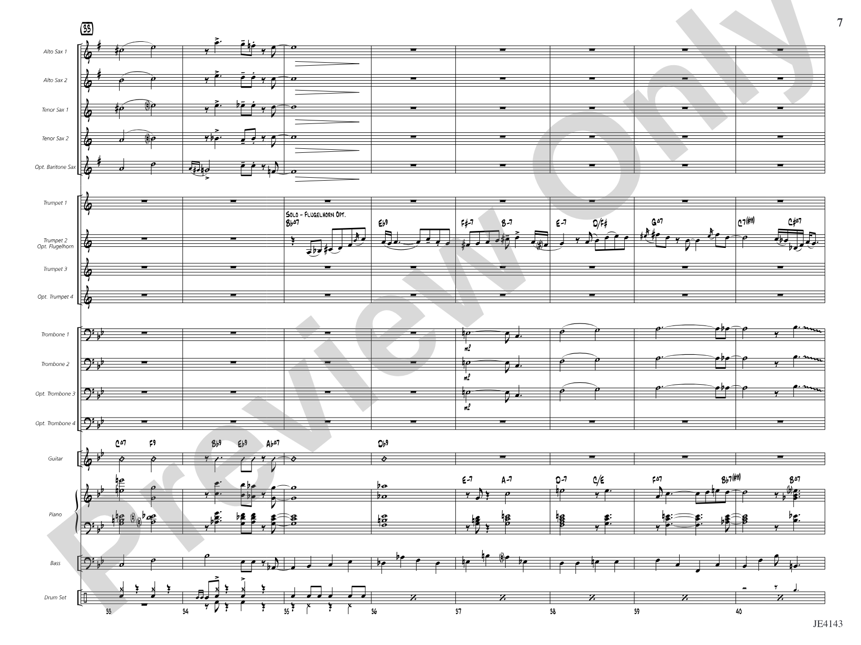 Quiet Steps: Jazz Ensemble Conductor Score & Parts