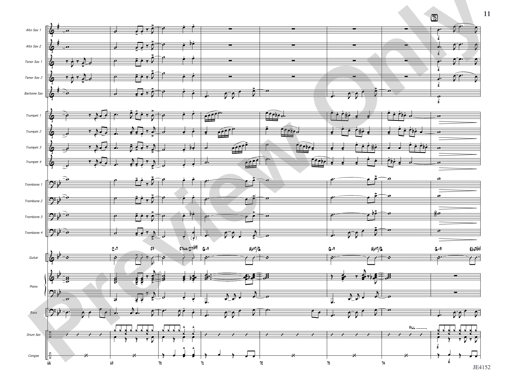 Kaleidoscope: Jazz Ensemble Conductor Score & Parts
