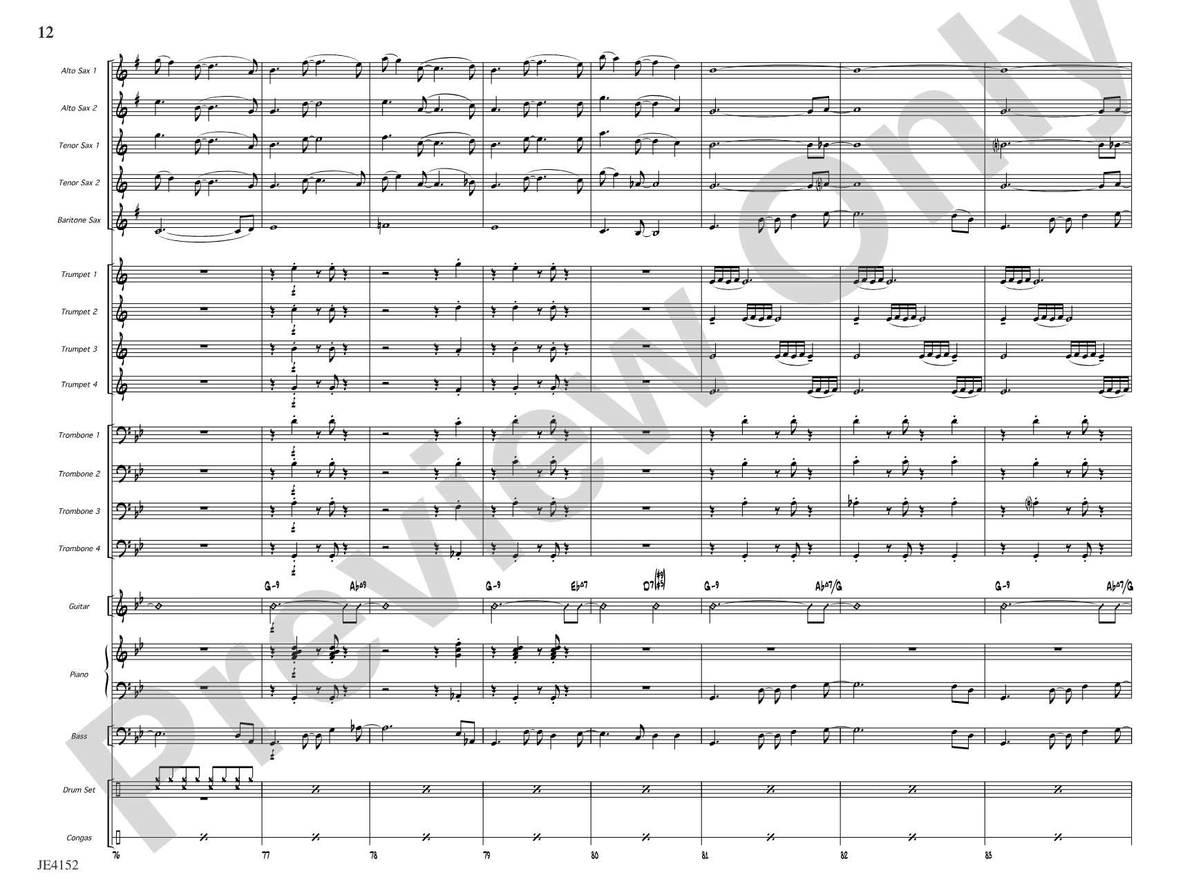 Kaleidoscope: Jazz Ensemble Conductor Score & Parts