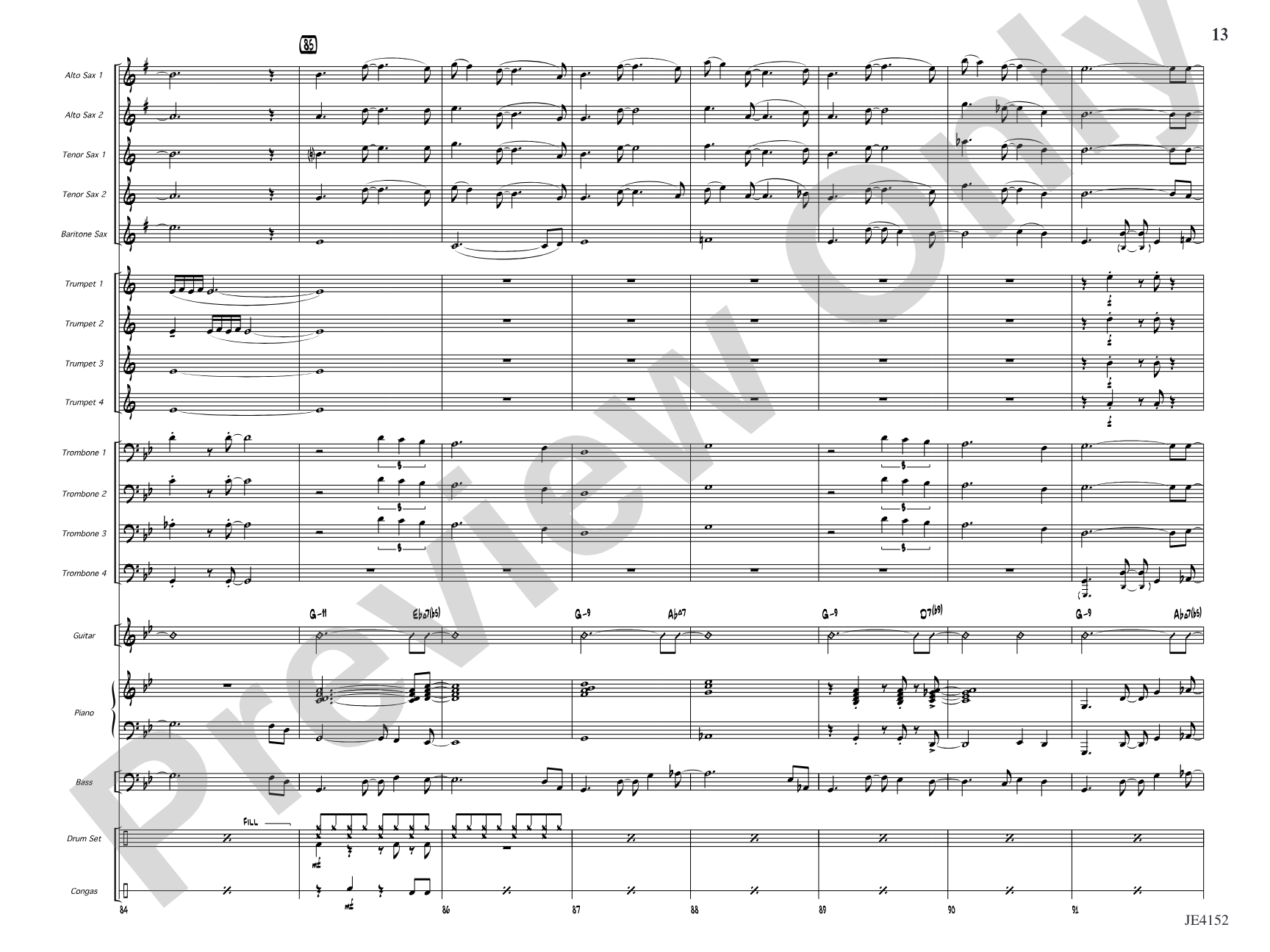 Kaleidoscope: Jazz Ensemble Conductor Score & Parts