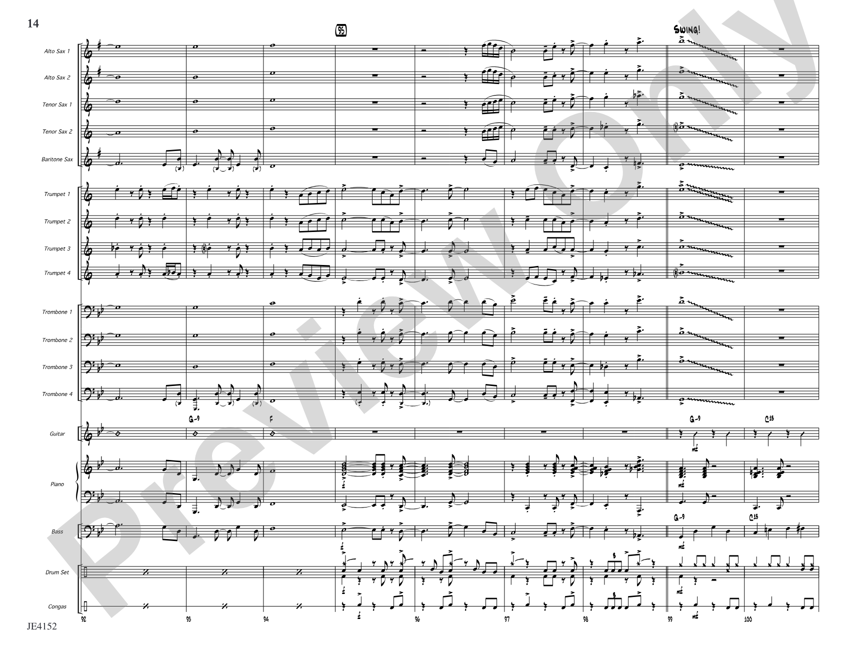 Kaleidoscope: Jazz Ensemble Conductor Score & Parts