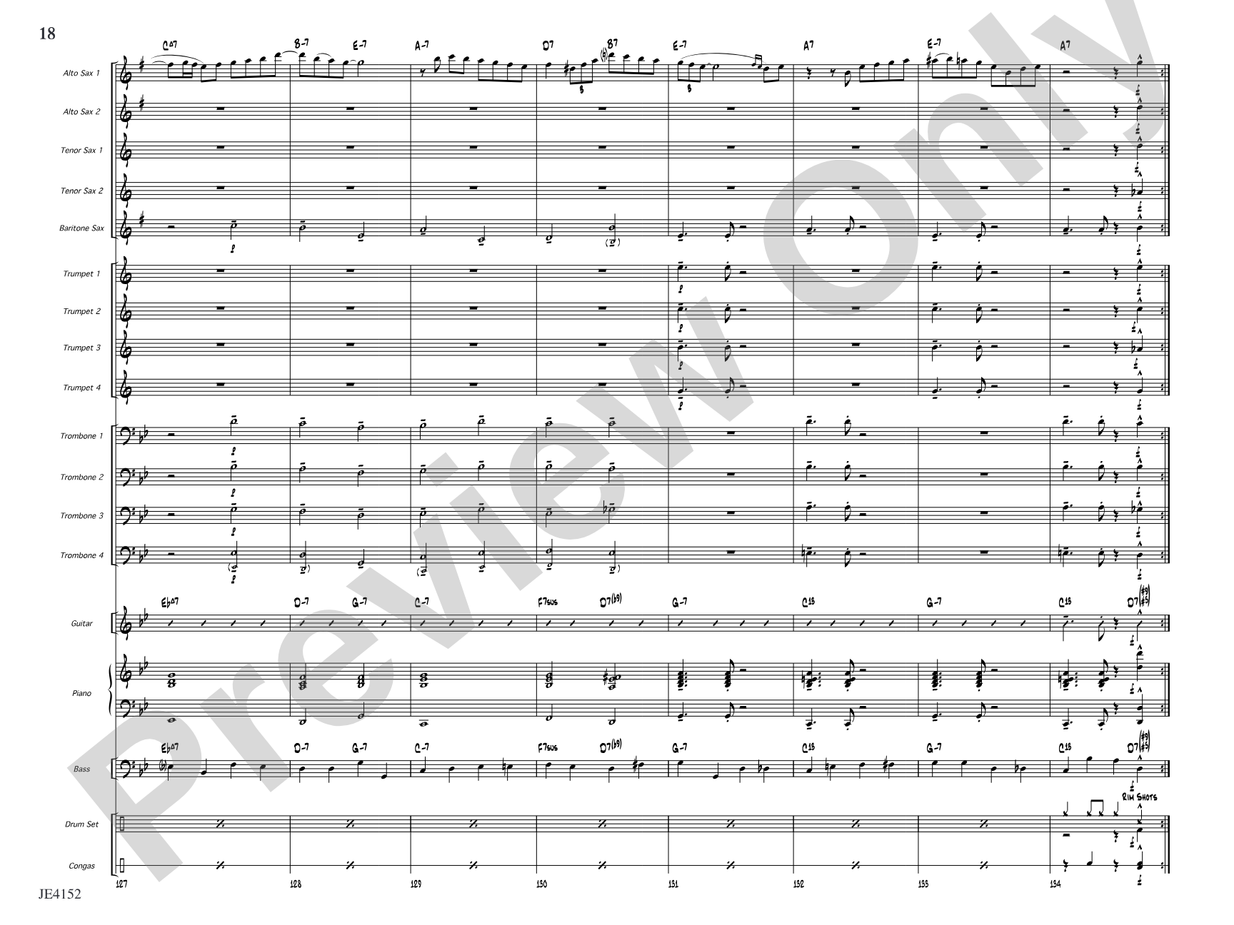Kaleidoscope: Jazz Ensemble Conductor Score & Parts