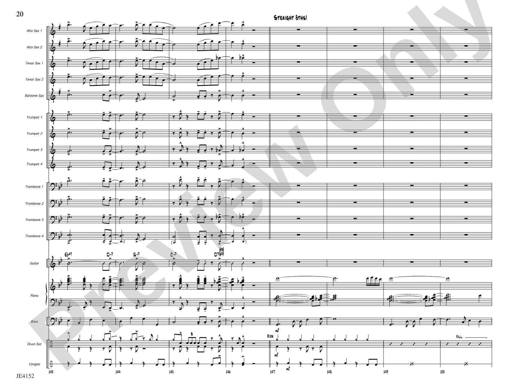 Kaleidoscope: Jazz Ensemble Conductor Score & Parts
