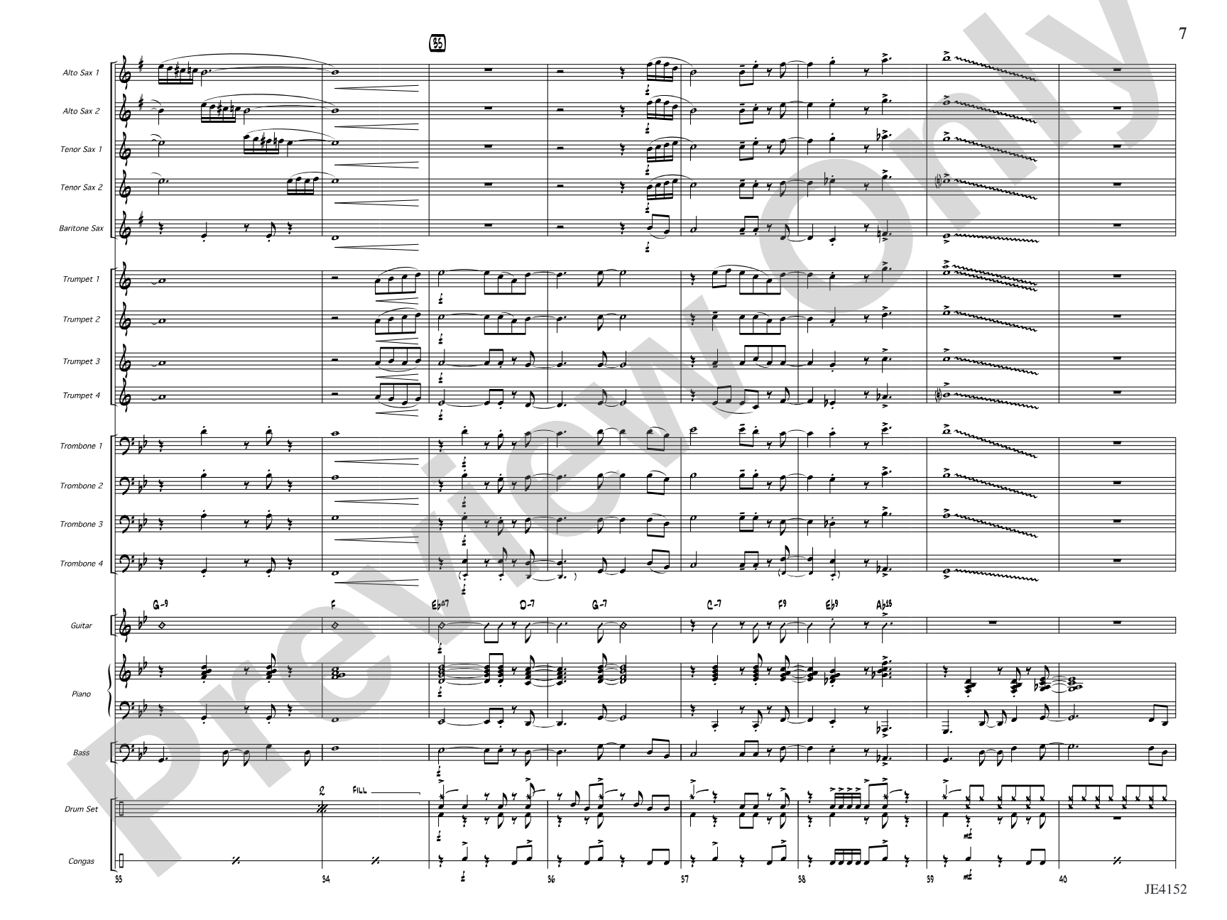 Kaleidoscope: Jazz Ensemble Conductor Score & Parts