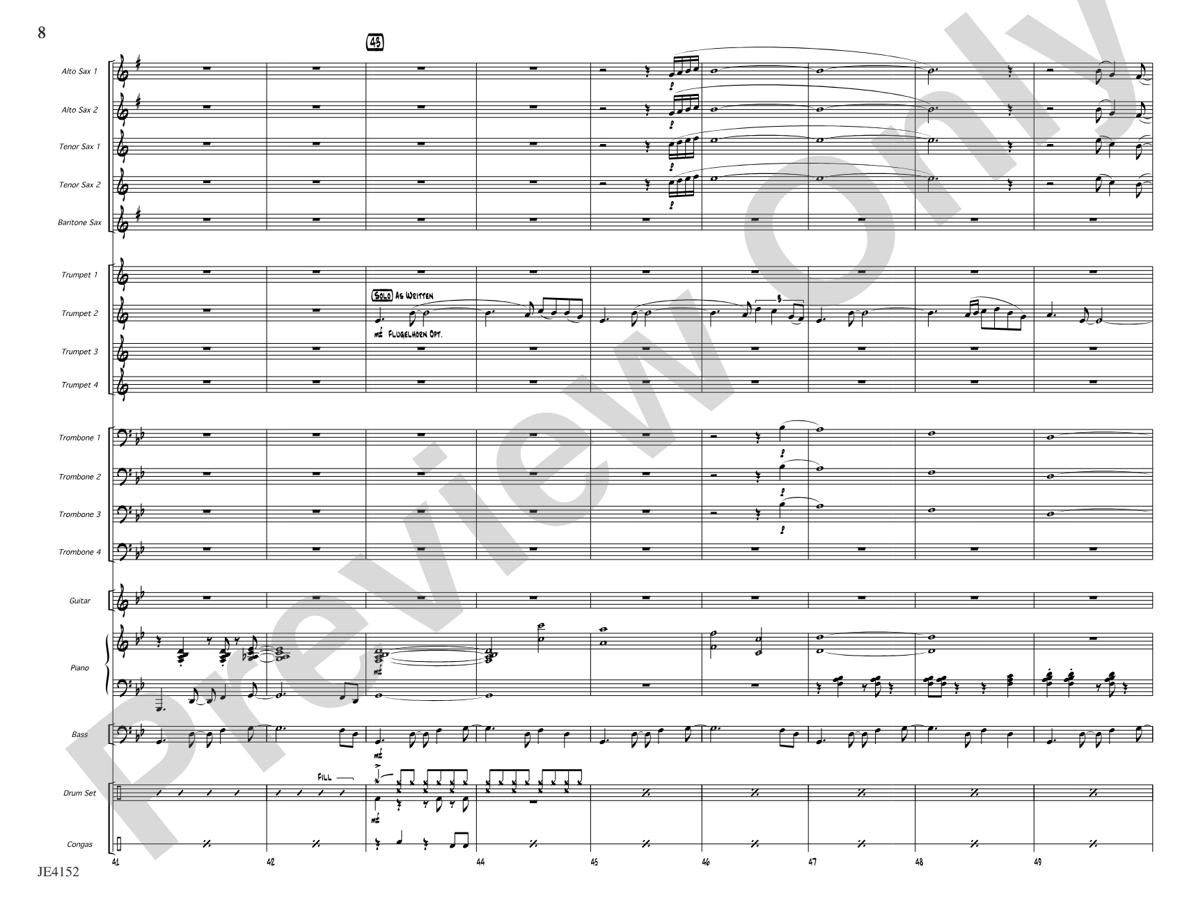 Kaleidoscope: Jazz Ensemble Conductor Score & Parts