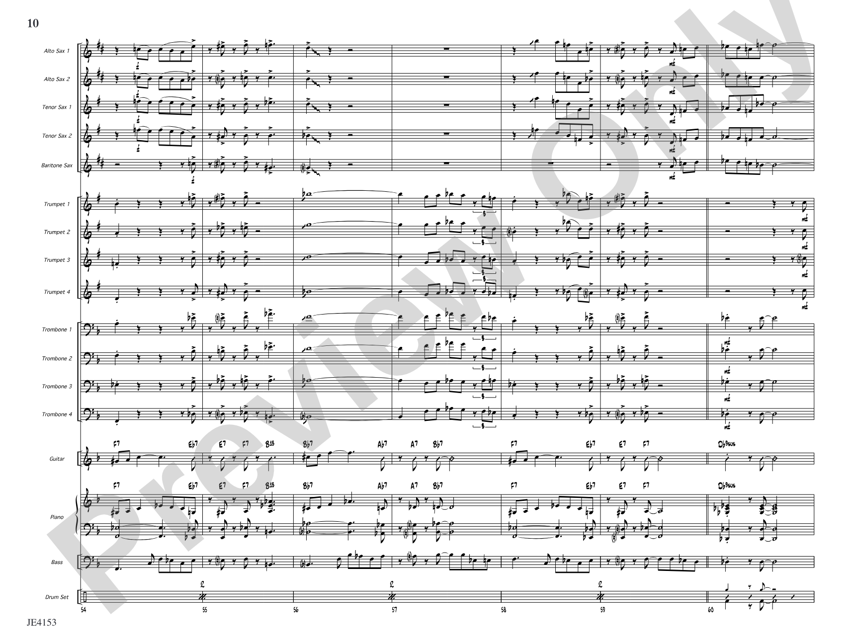 Honeydew Dude: Jazz Ensemble Conductor Score & Parts