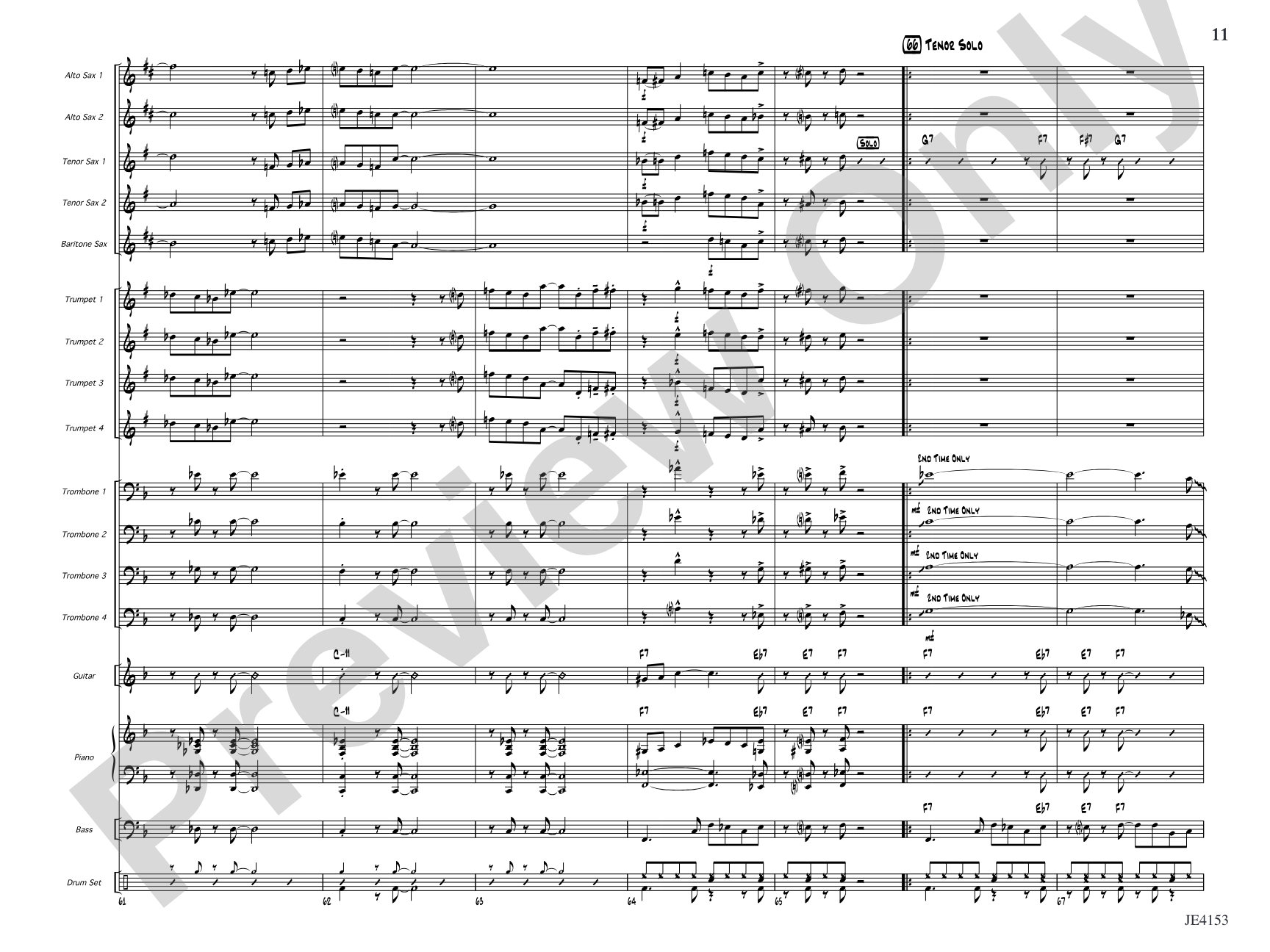 Honeydew Dude: Jazz Ensemble Conductor Score & Parts