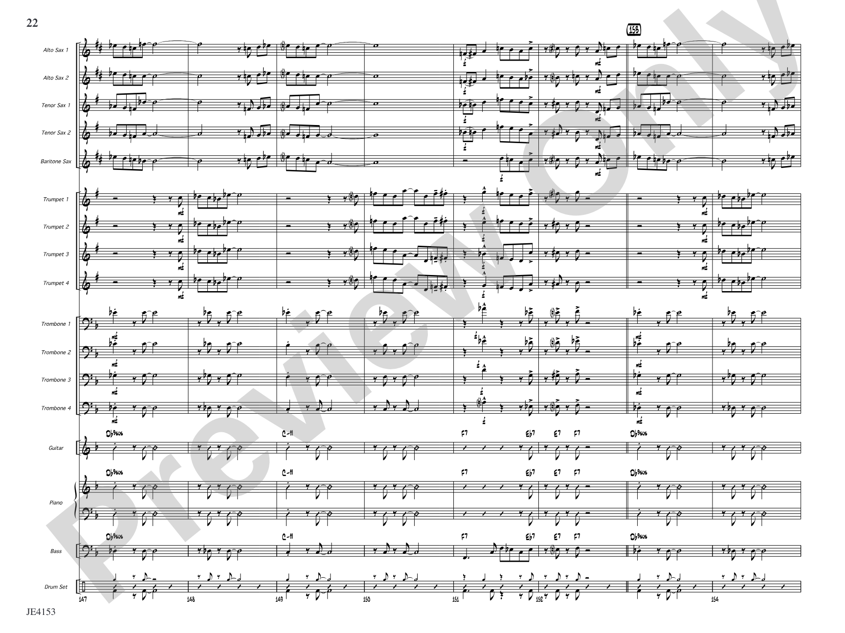 Honeydew Dude: Jazz Ensemble Conductor Score & Parts