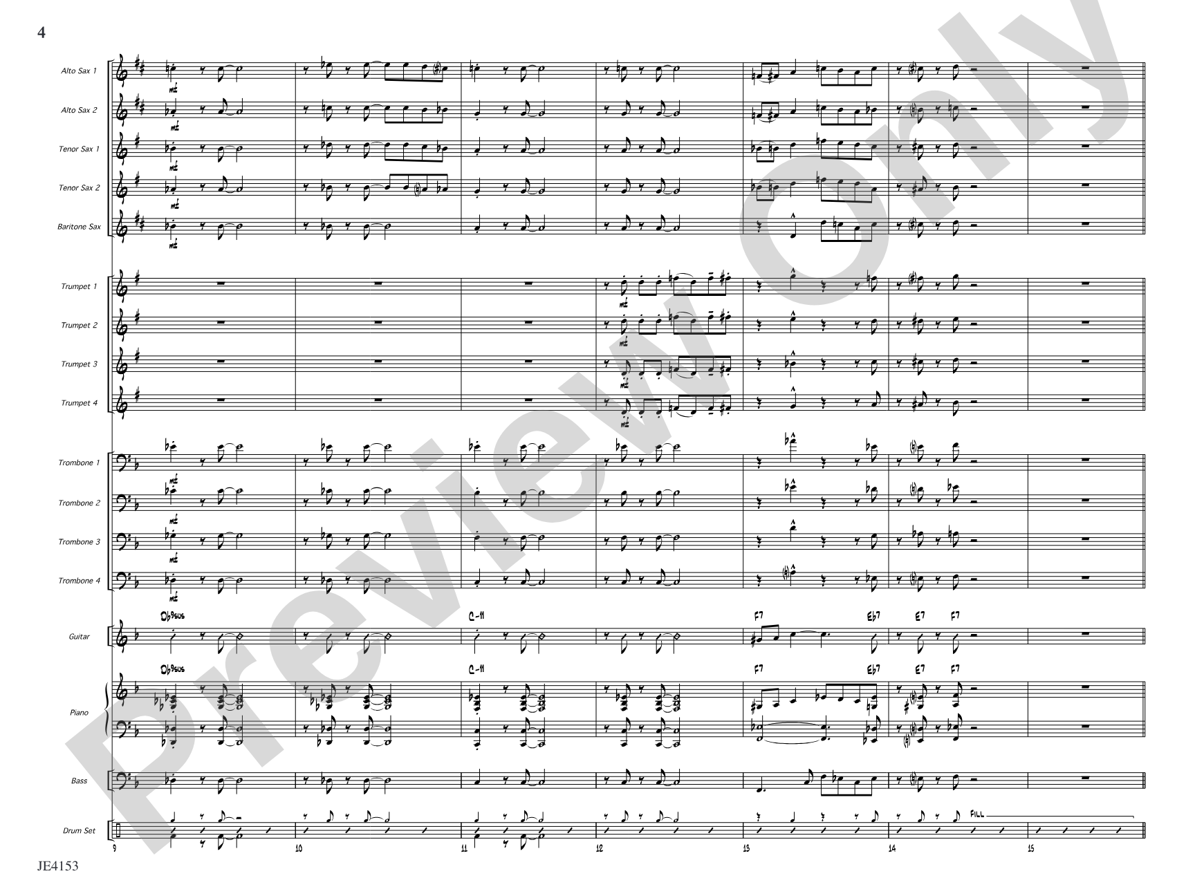 Honeydew Dude: Jazz Ensemble Conductor Score & Parts