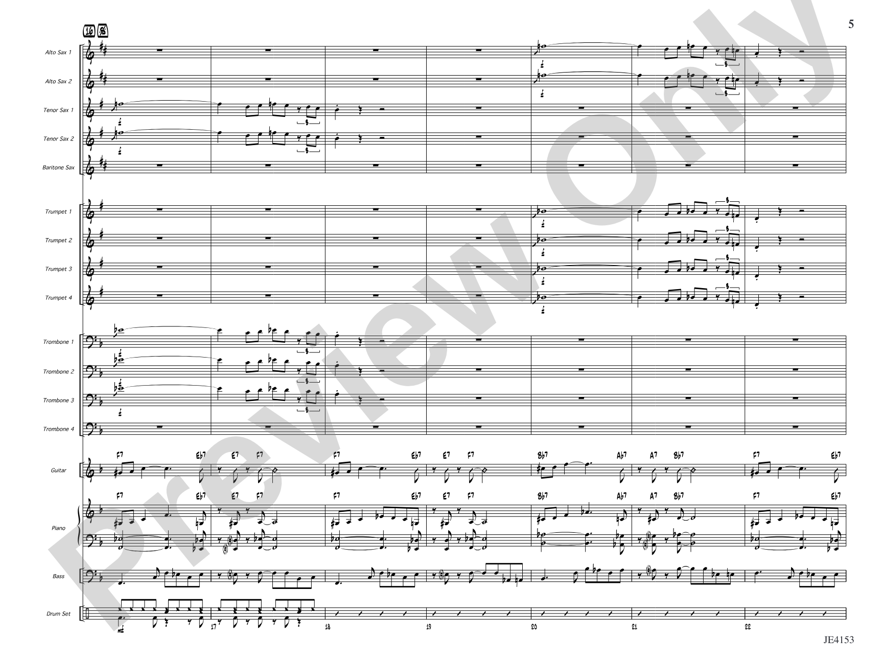 Honeydew Dude: Jazz Ensemble Conductor Score & Parts
