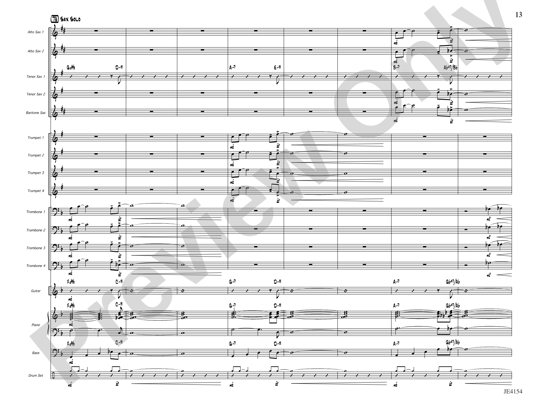 Santa Monica Stroll: Jazz Ensemble Conductor Score & Parts