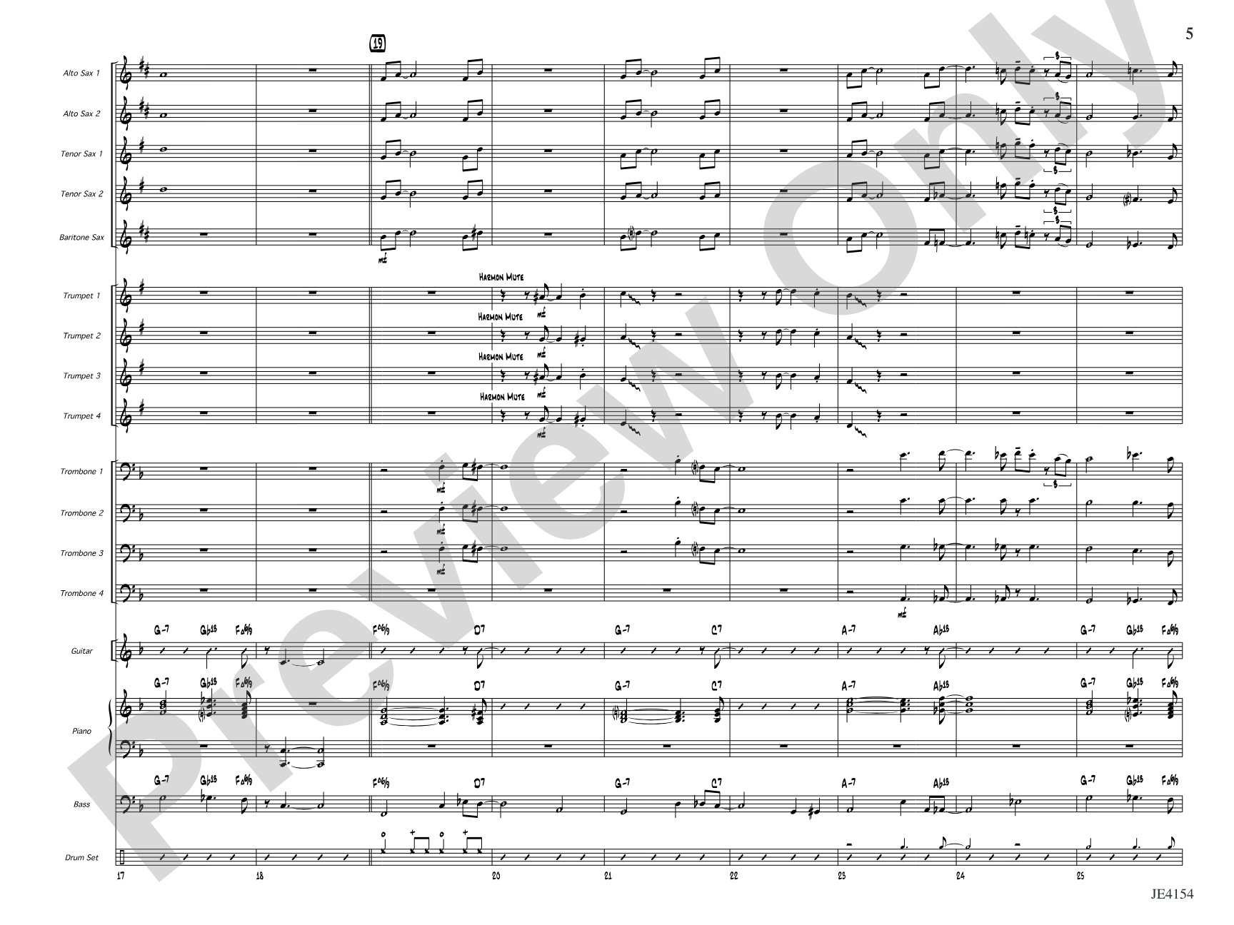 Santa Monica Stroll: Jazz Ensemble Conductor Score & Parts