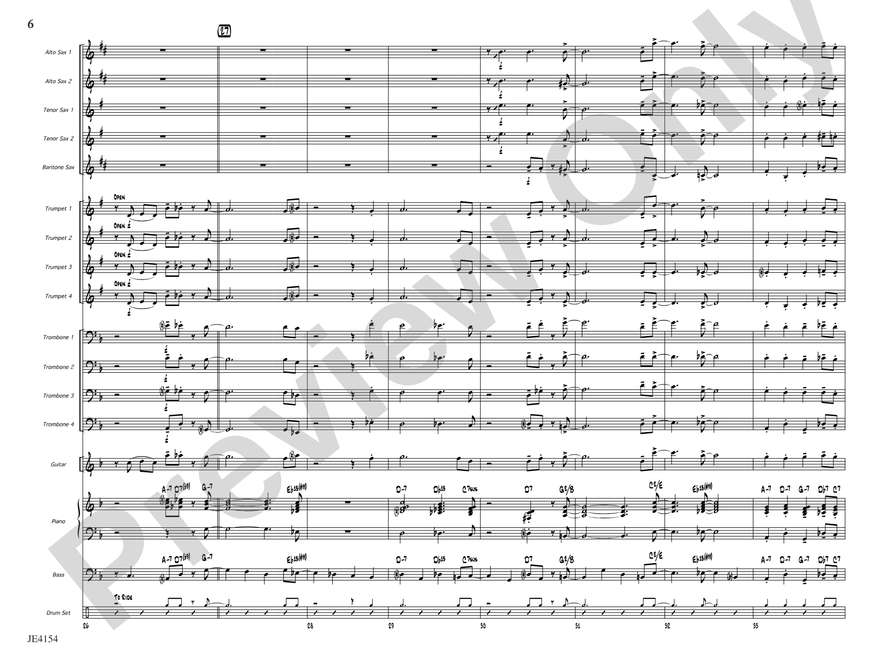 Santa Monica Stroll: Jazz Ensemble Conductor Score & Parts