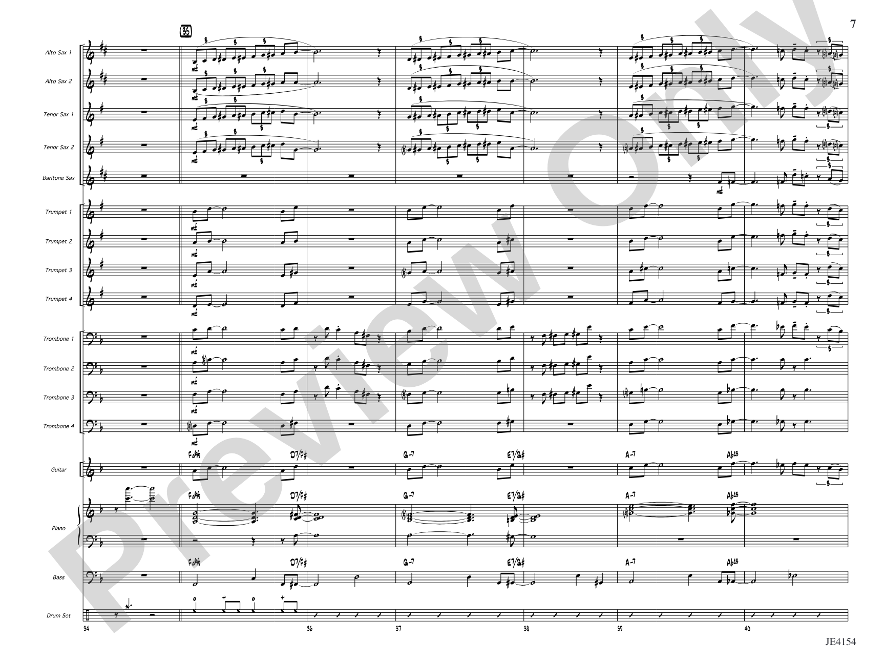 Santa Monica Stroll: Jazz Ensemble Conductor Score & Parts