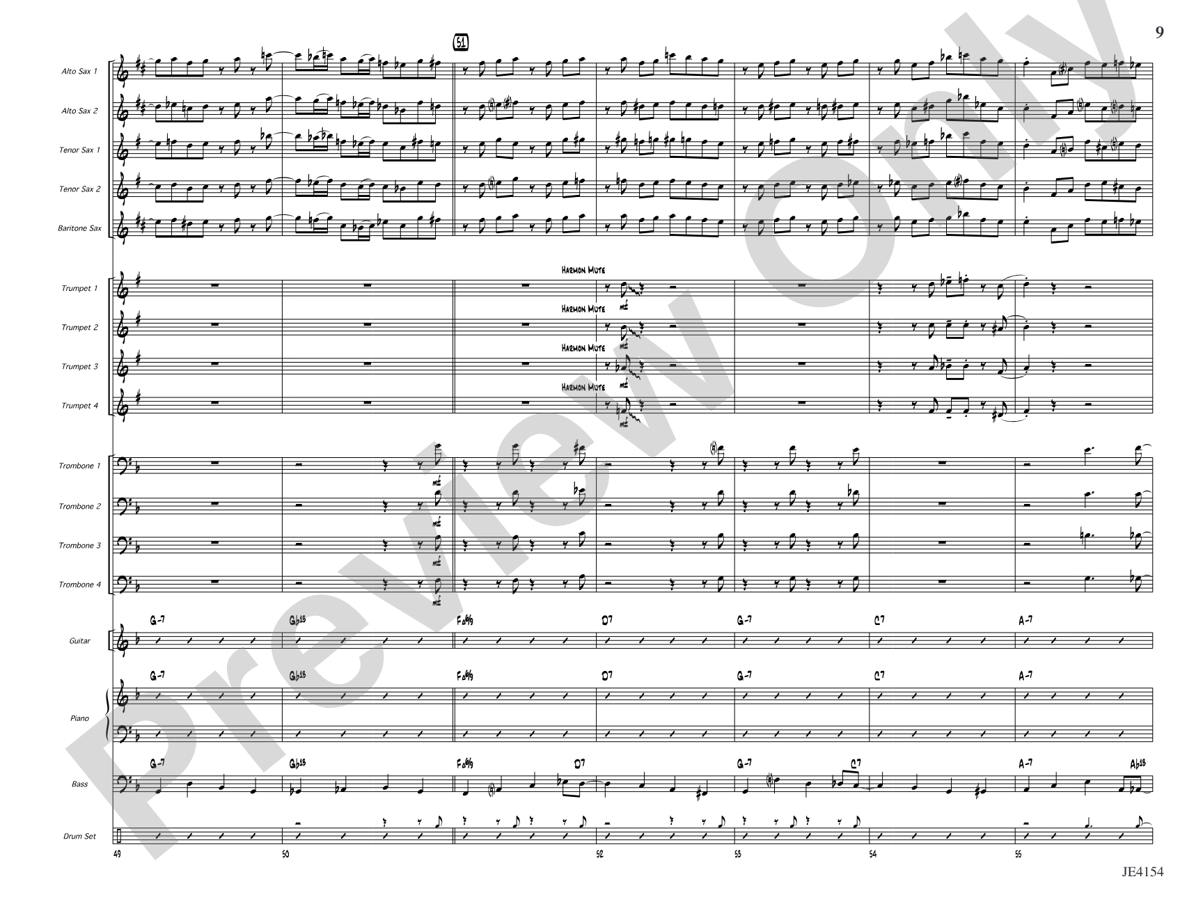 Santa Monica Stroll: Jazz Ensemble Conductor Score & Parts