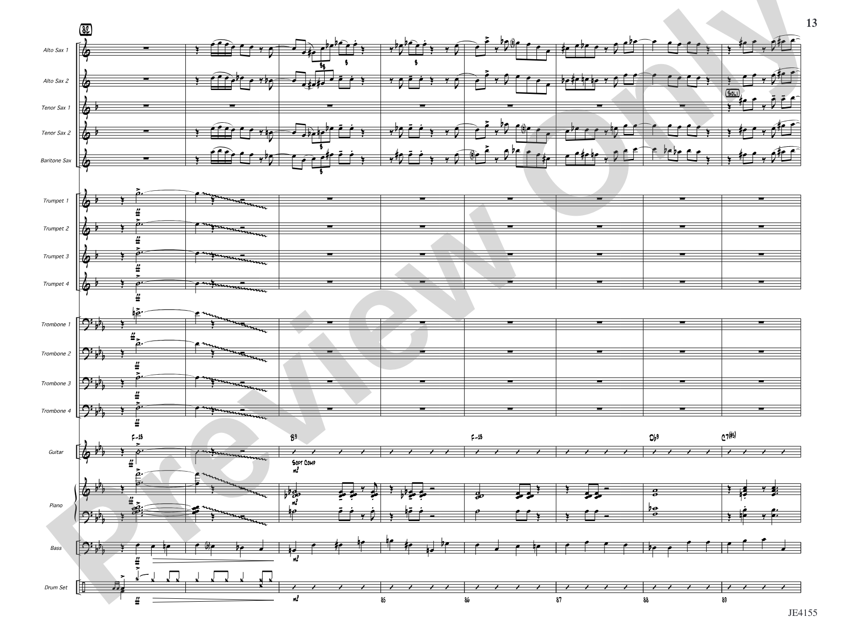 Blue Tiger: Jazz Ensemble Conductor Score & Parts