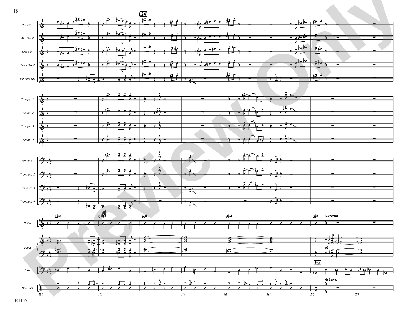 Blue Tiger: Jazz Ensemble Conductor Score & Parts