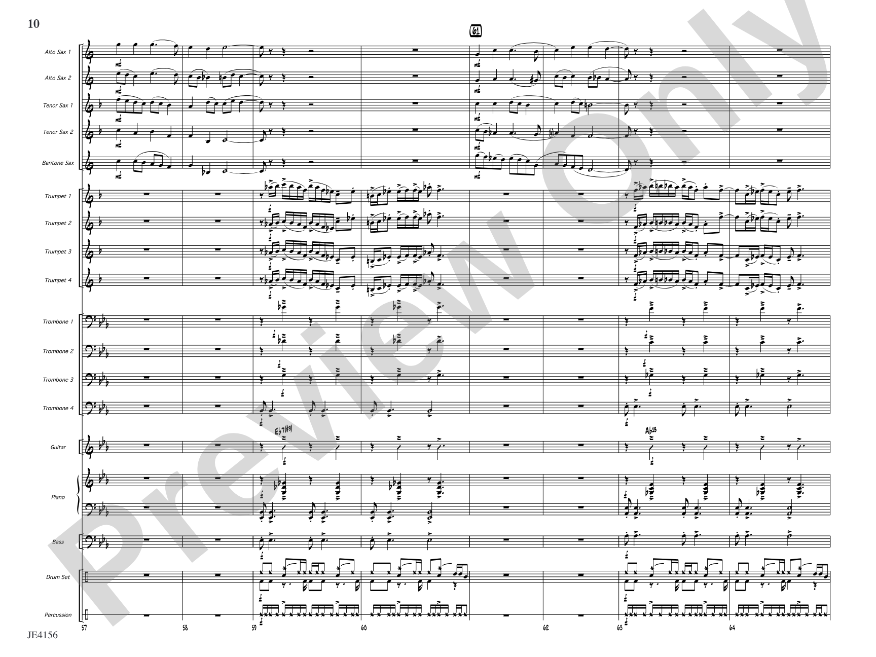 Angels We Have Rocked on High: Jazz Ensemble Conductor Score & Parts