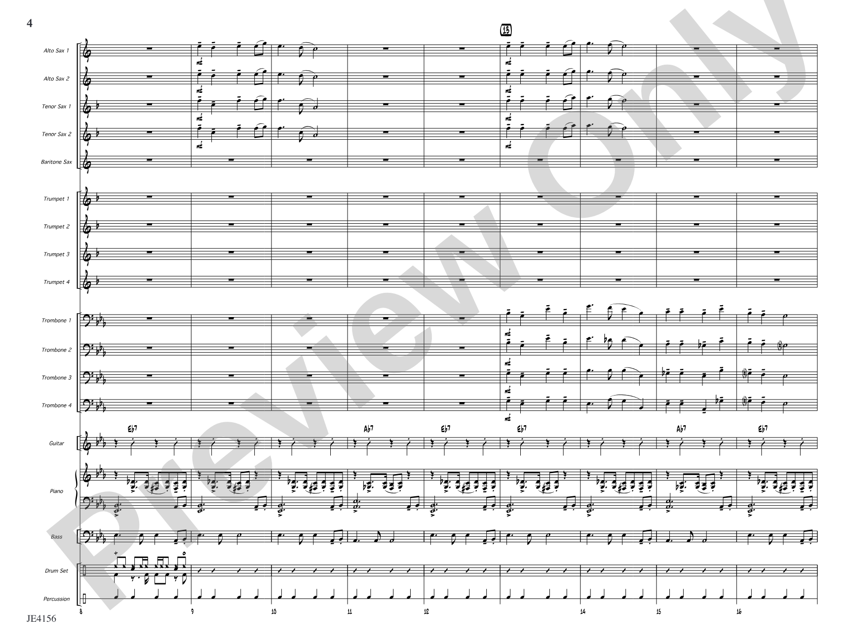 Angels We Have Rocked on High: Jazz Ensemble Conductor Score & Parts