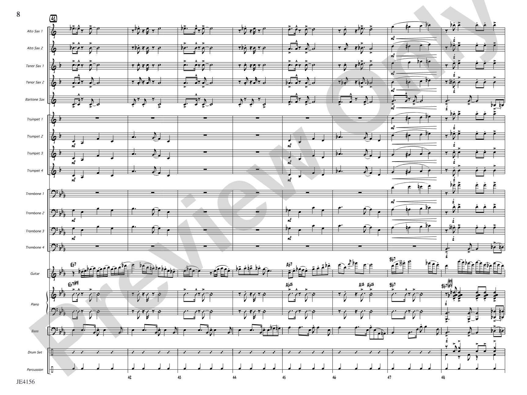 Angels We Have Rocked on High: Jazz Ensemble Conductor Score & Parts