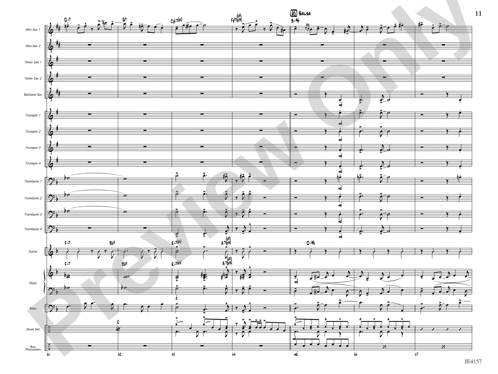 Si Senor!: Jazz Ensemble Conductor Score & Parts