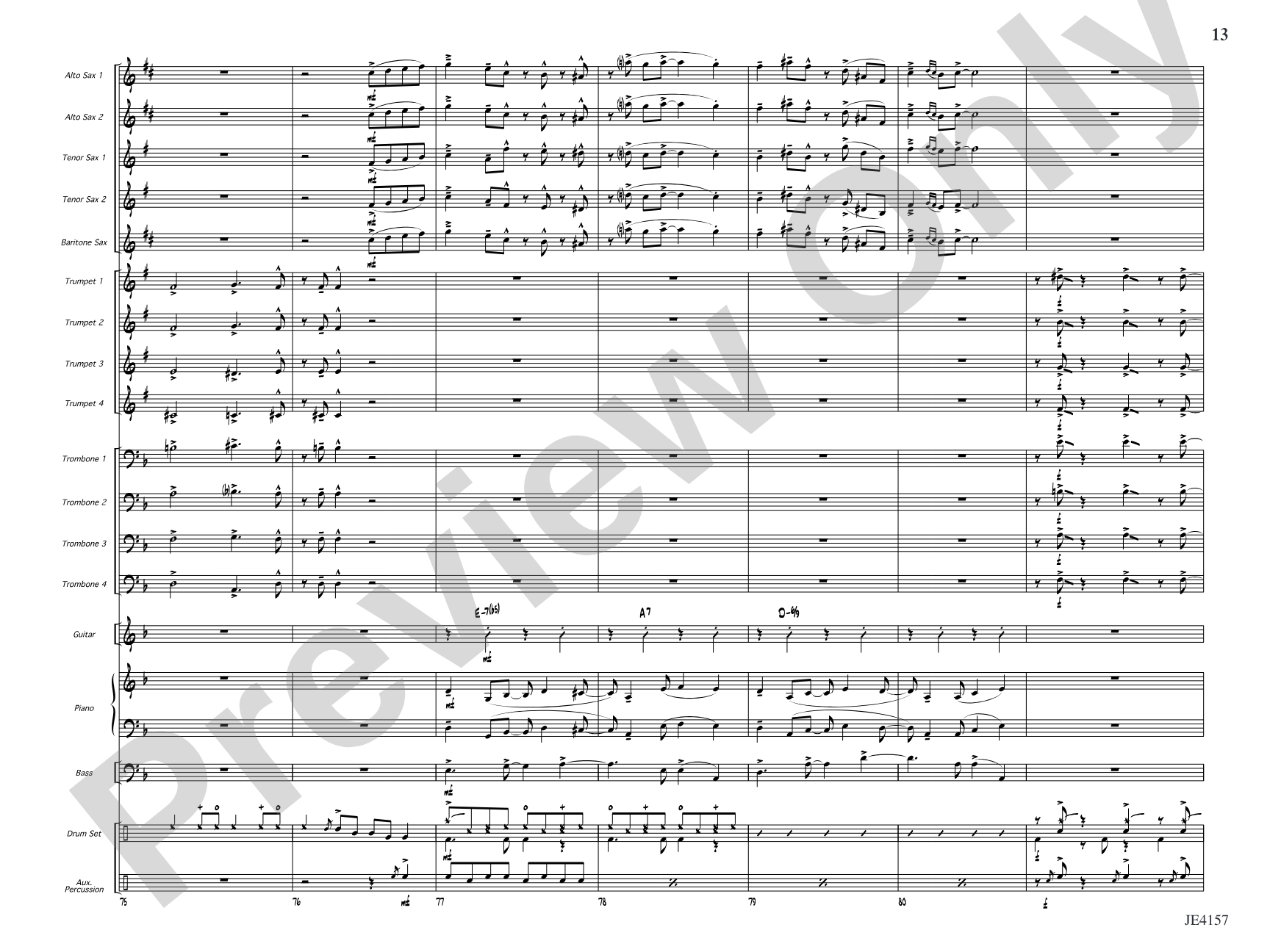 Si Senor!: Jazz Ensemble Conductor Score & Parts