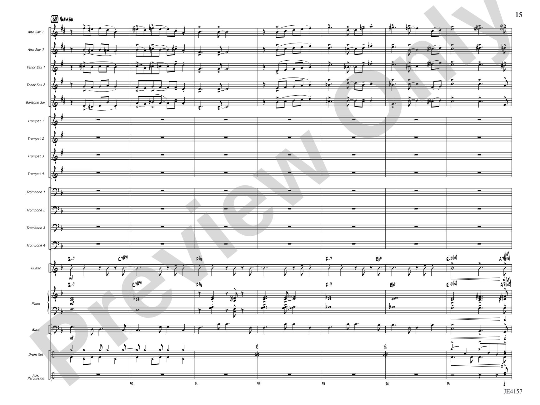 Si Senor!: Jazz Ensemble Conductor Score & Parts