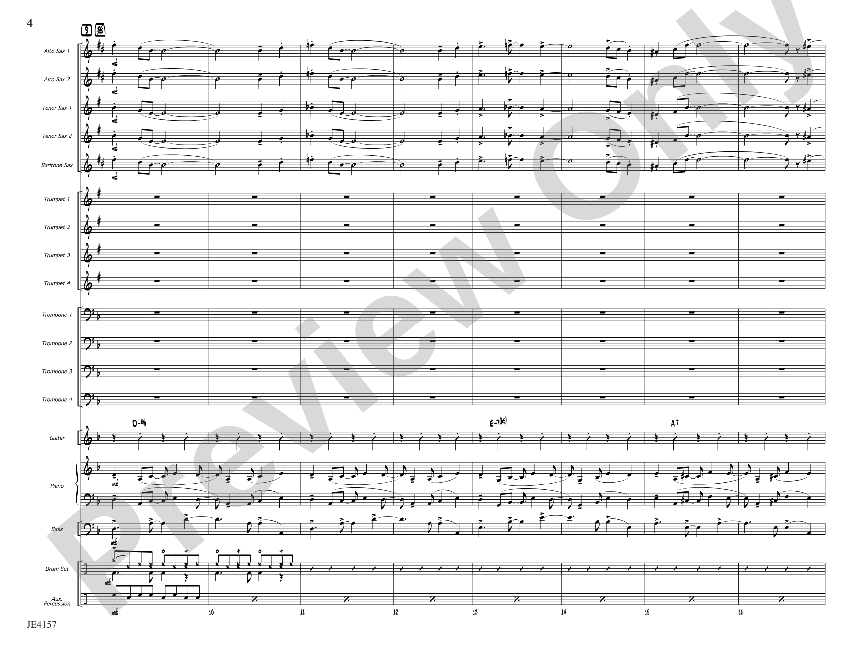 Si Senor!: Jazz Ensemble Conductor Score & Parts