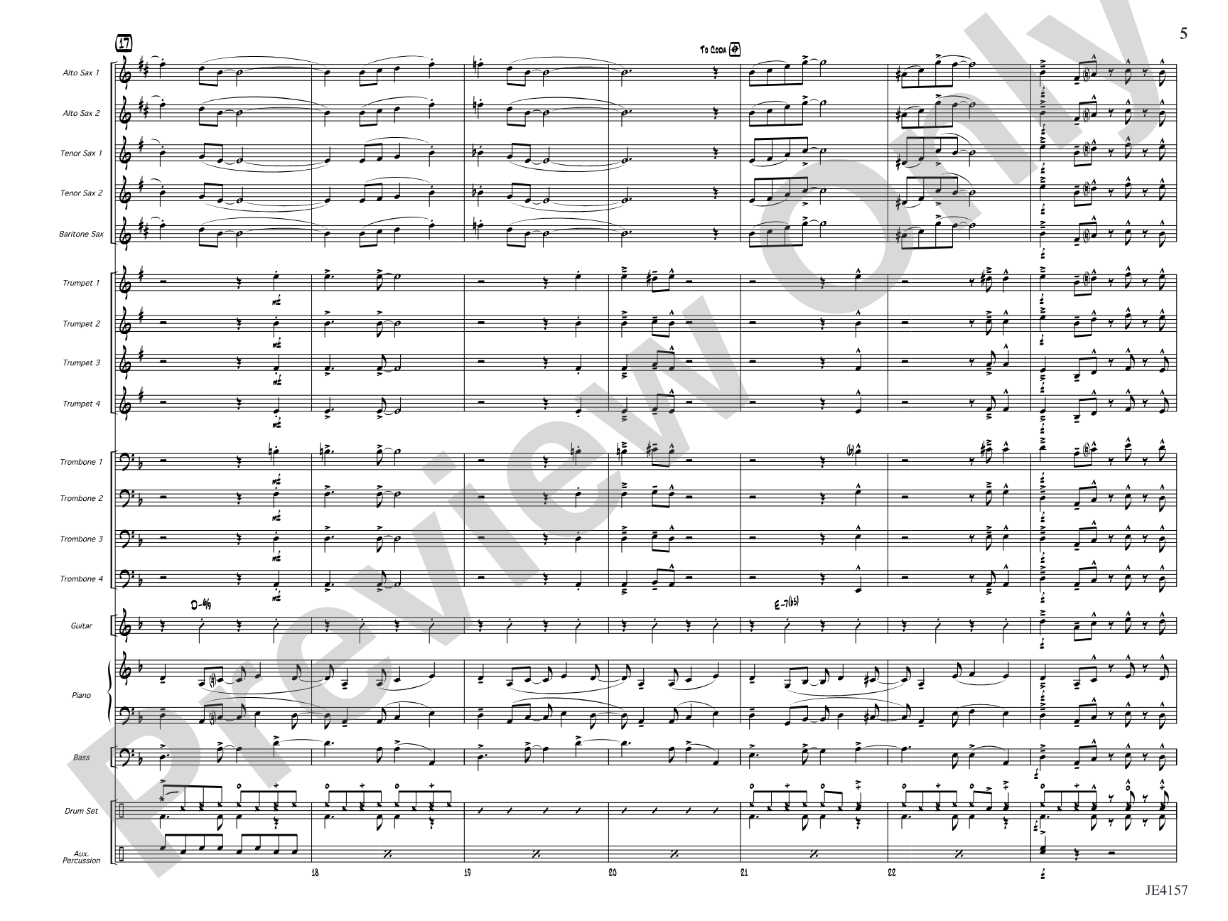 Si Senor!: Jazz Ensemble Conductor Score & Parts