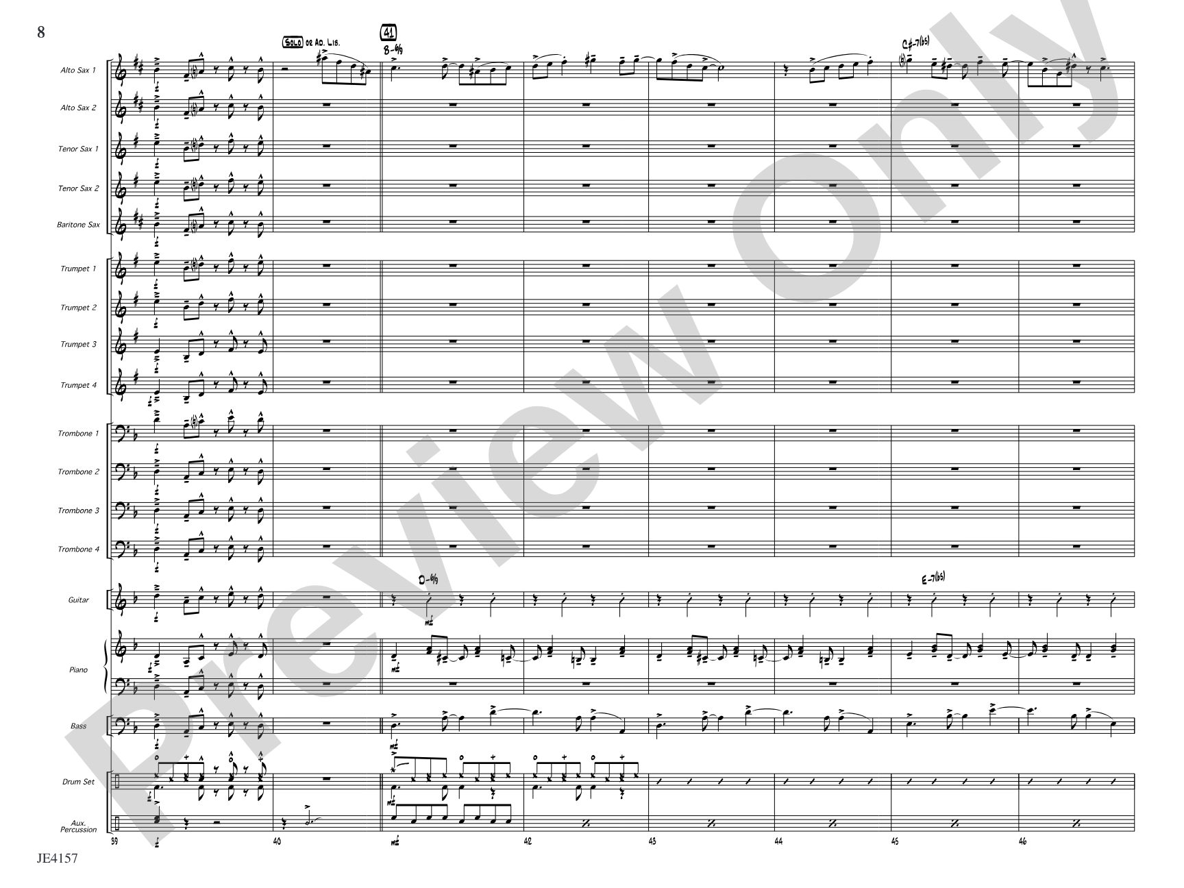 Si Senor!: Jazz Ensemble Conductor Score & Parts