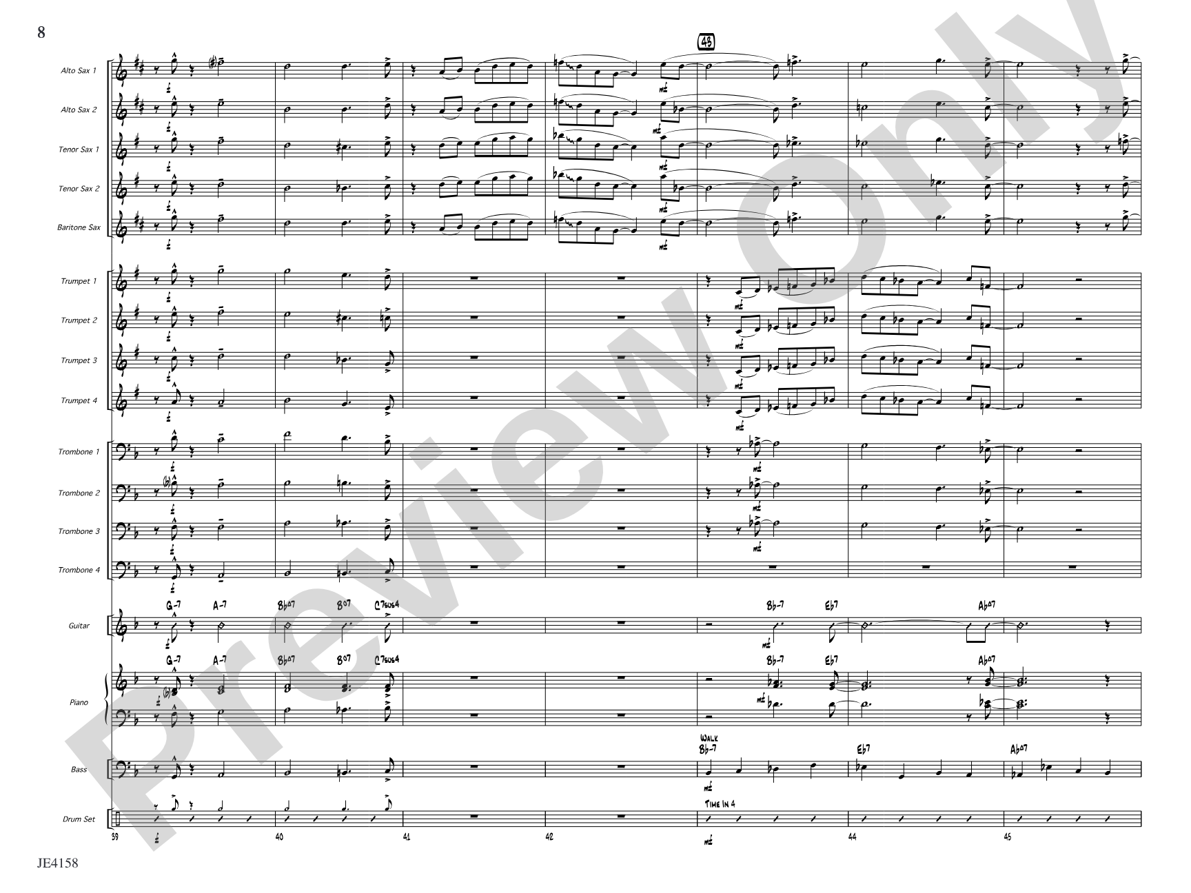 Blues for Who?: Jazz Ensemble Conductor Score & Parts