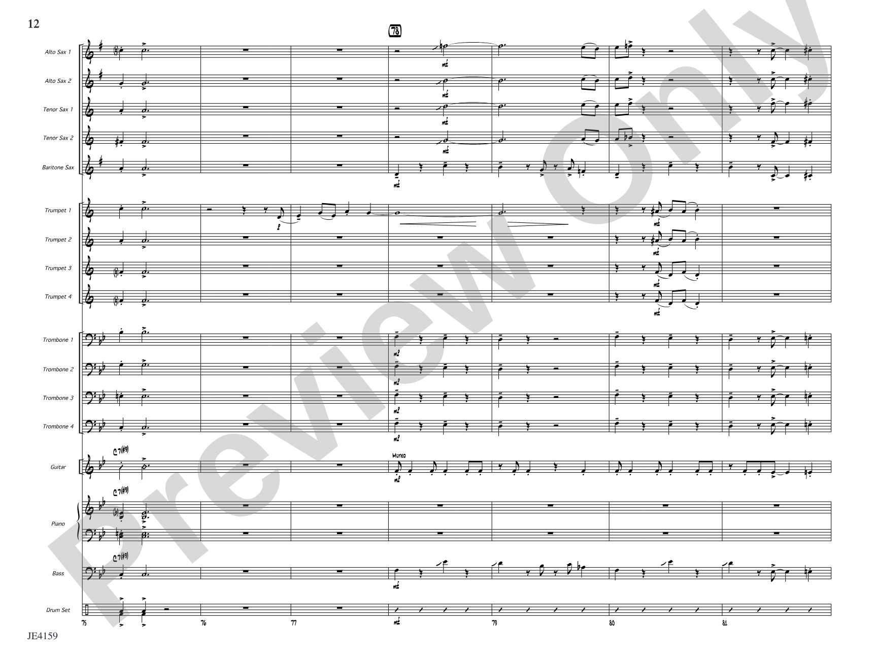 Big Clifty Breakdown: Jazz Ensemble Conductor Score & Parts