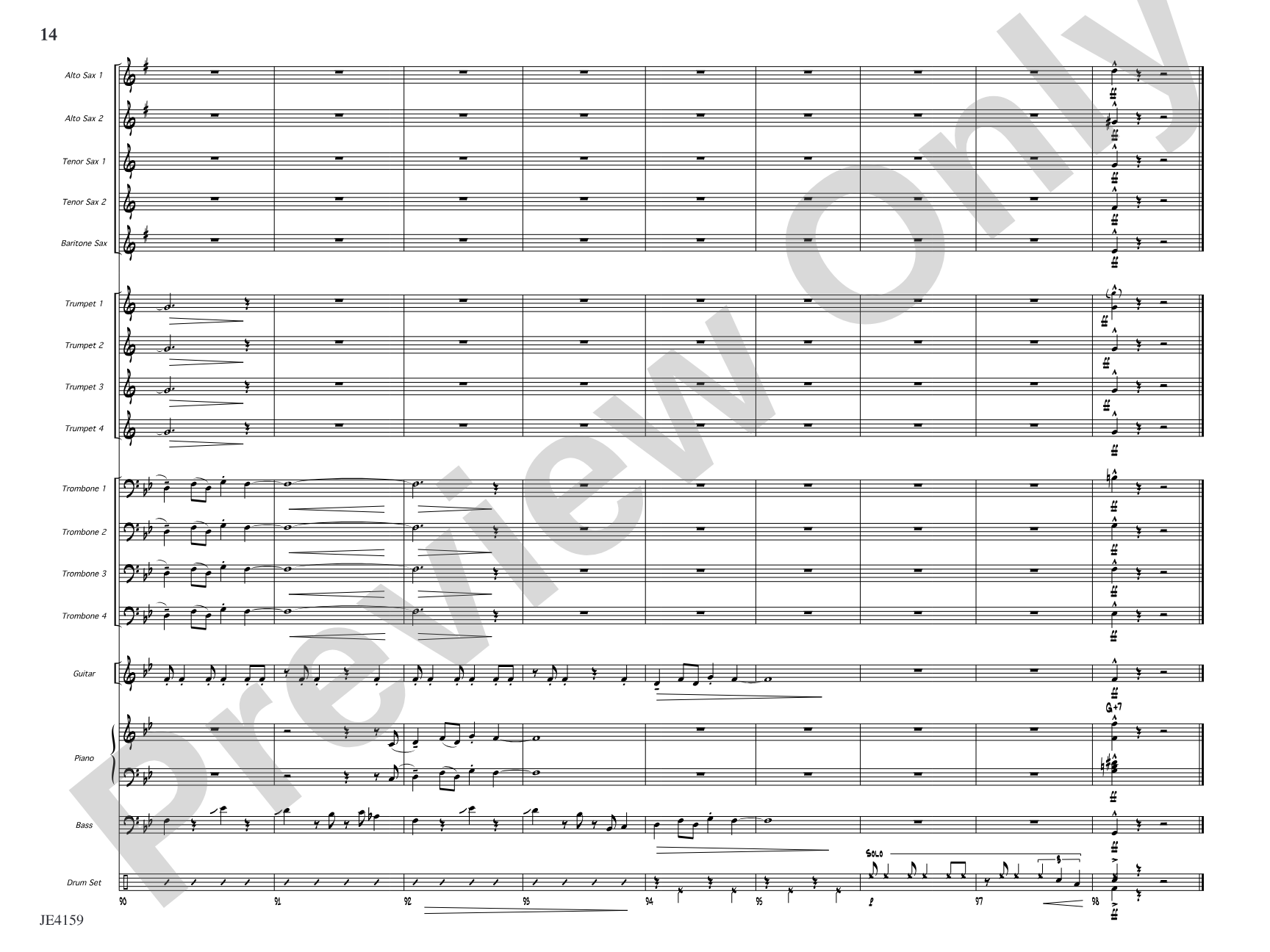 Big Clifty Breakdown: Jazz Ensemble Conductor Score & Parts