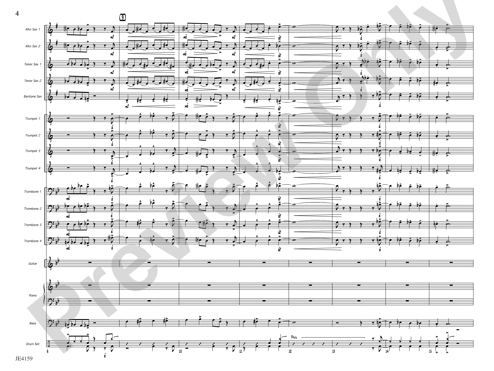 Big Clifty Breakdown: Jazz Ensemble Conductor Score & Parts