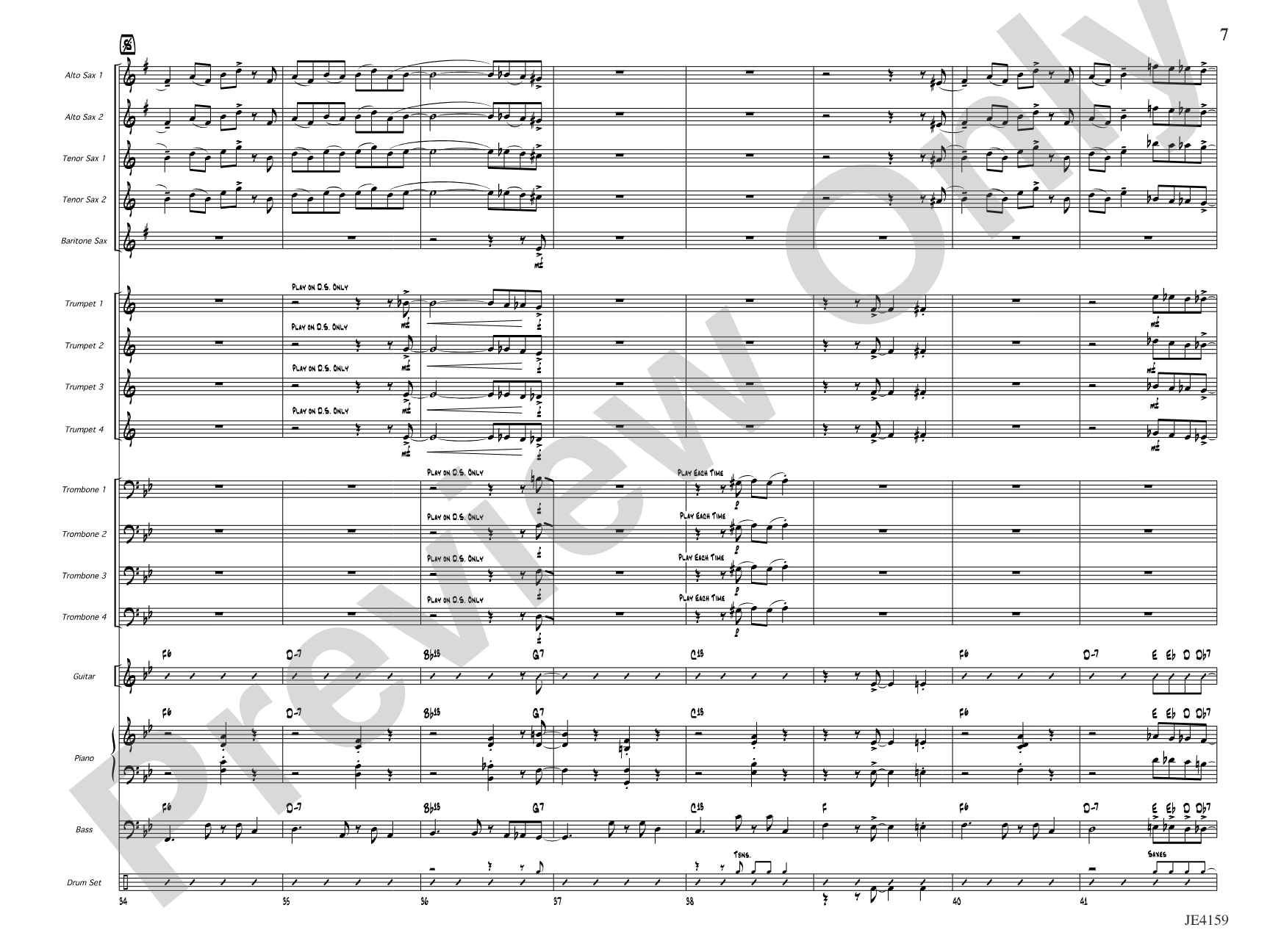 Big Clifty Breakdown: Jazz Ensemble Conductor Score & Parts
