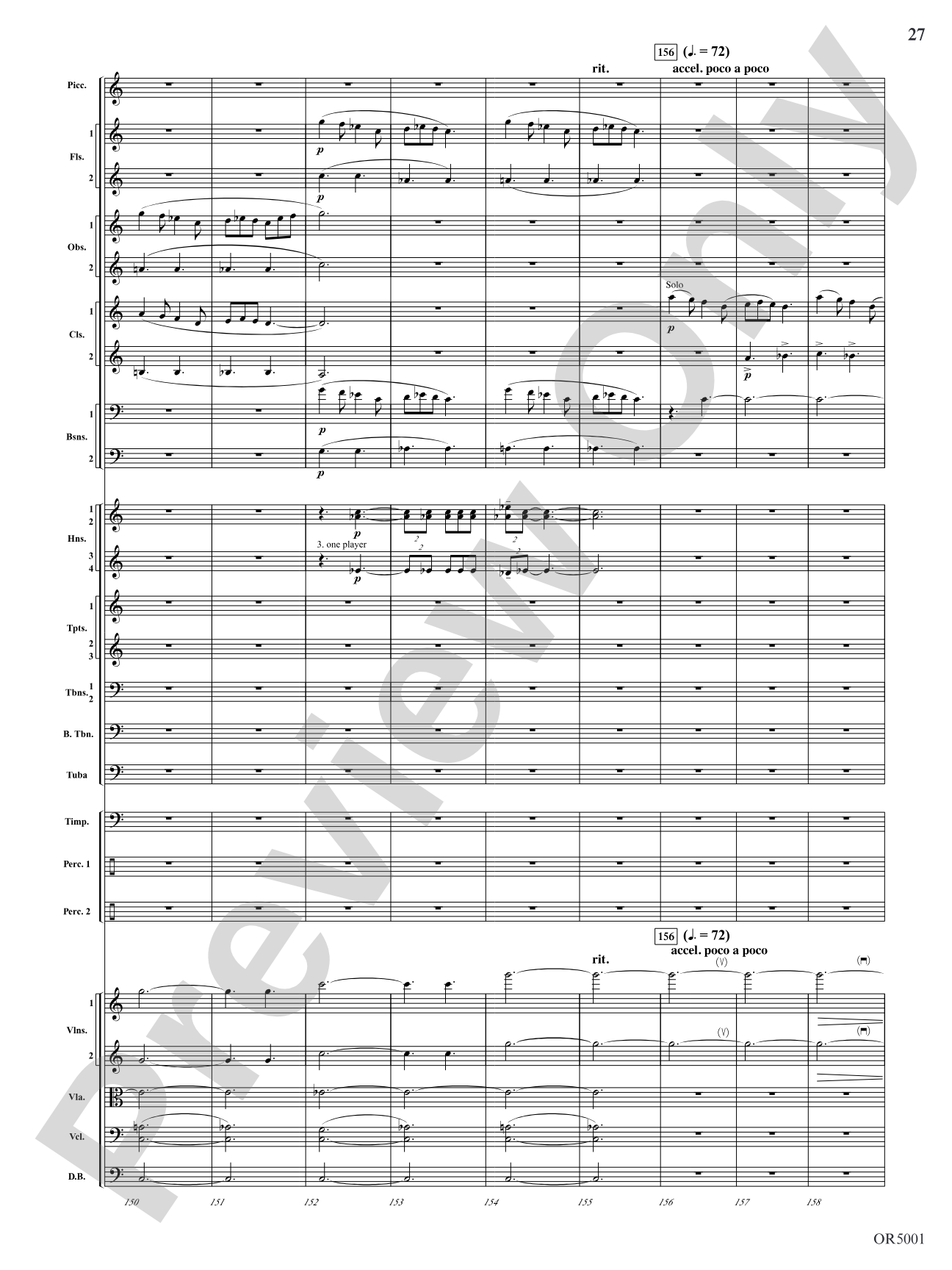 Fantasia on We Three Kings: Full Orchestra Conductor Score & Parts