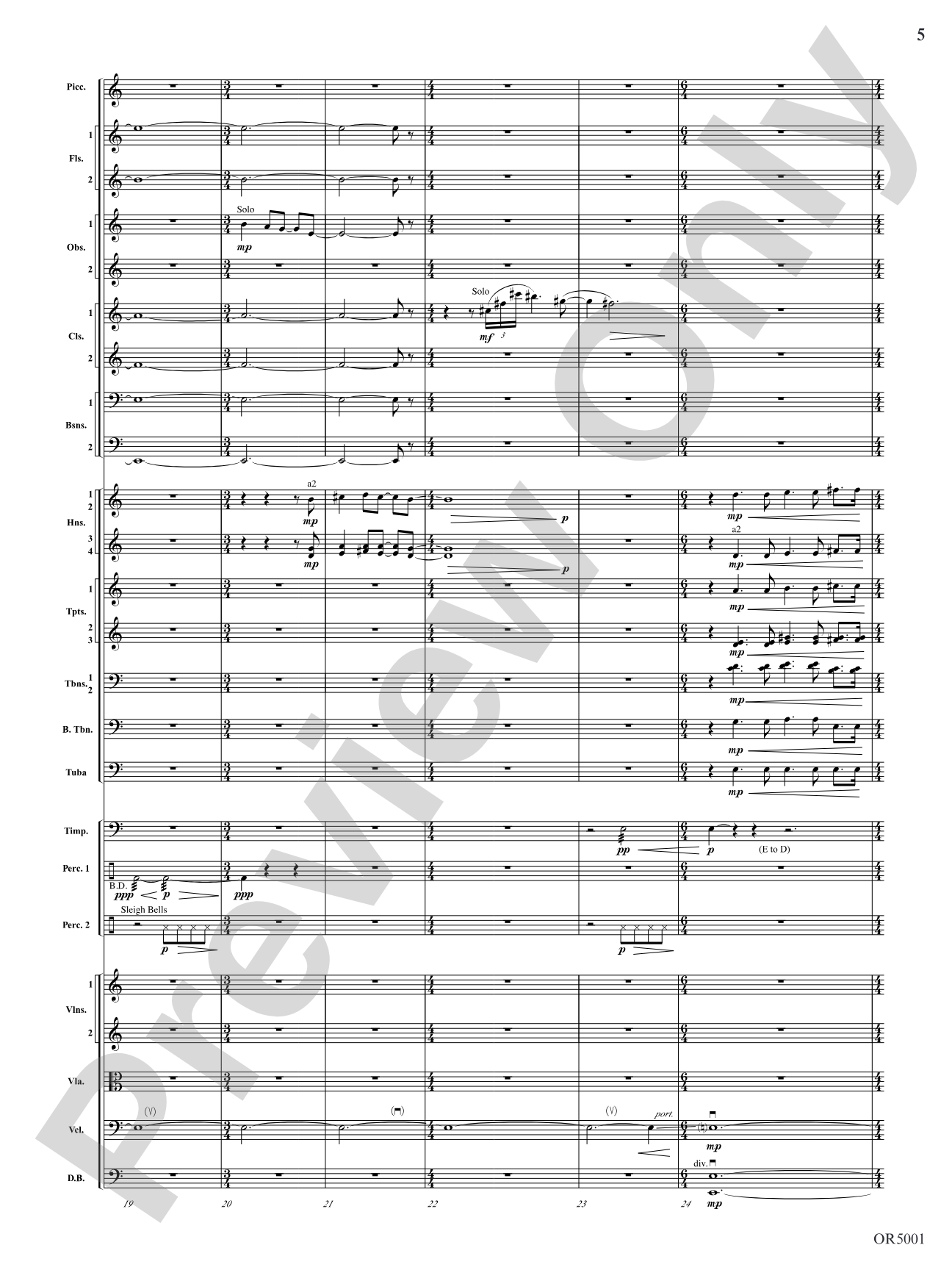 Fantasia on We Three Kings: Full Orchestra Conductor Score & Parts