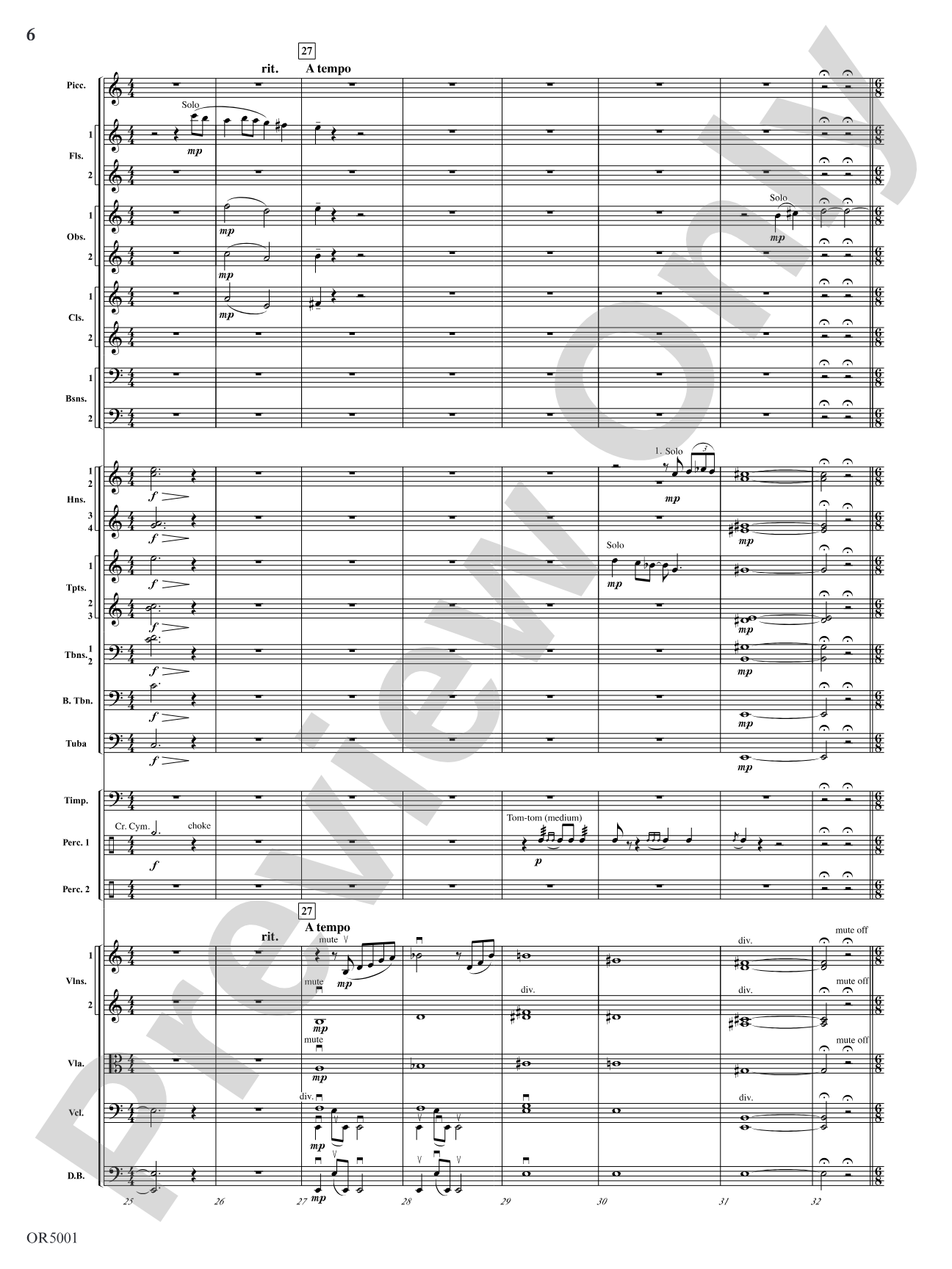 Fantasia on We Three Kings: Full Orchestra Conductor Score & Parts
