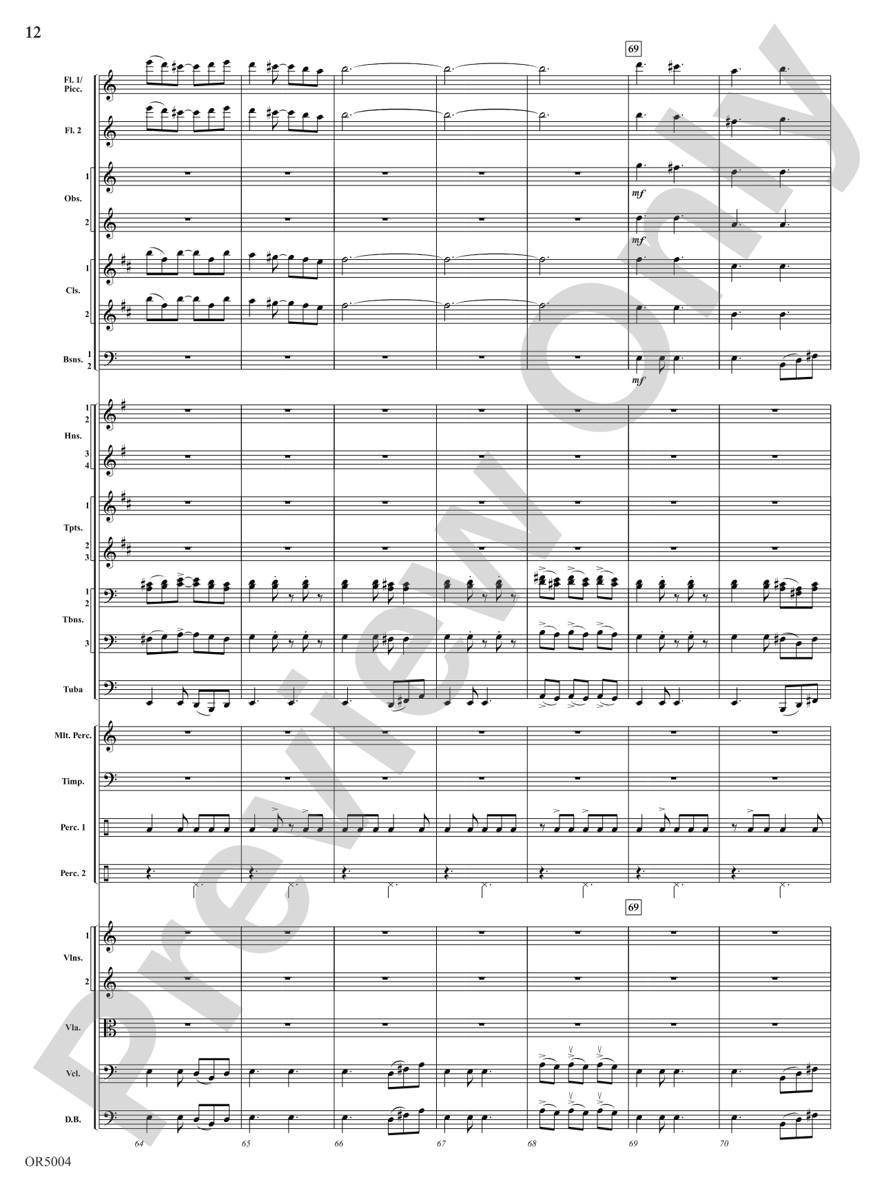 Summer Dances: Full Orchestra Conductor Score & Parts