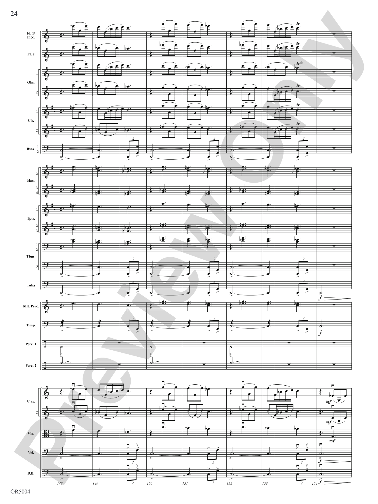 Summer Dances: Full Orchestra Conductor Score & Parts